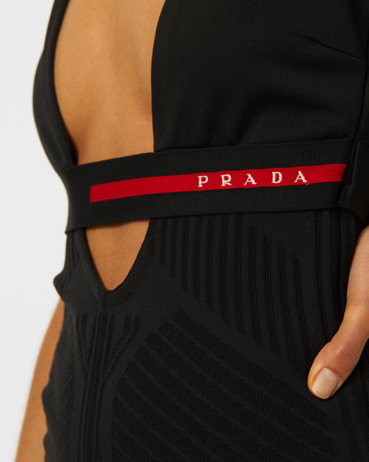 Prada - Knitted Nylon Jumpsuit - Clothing - Black - Image 2