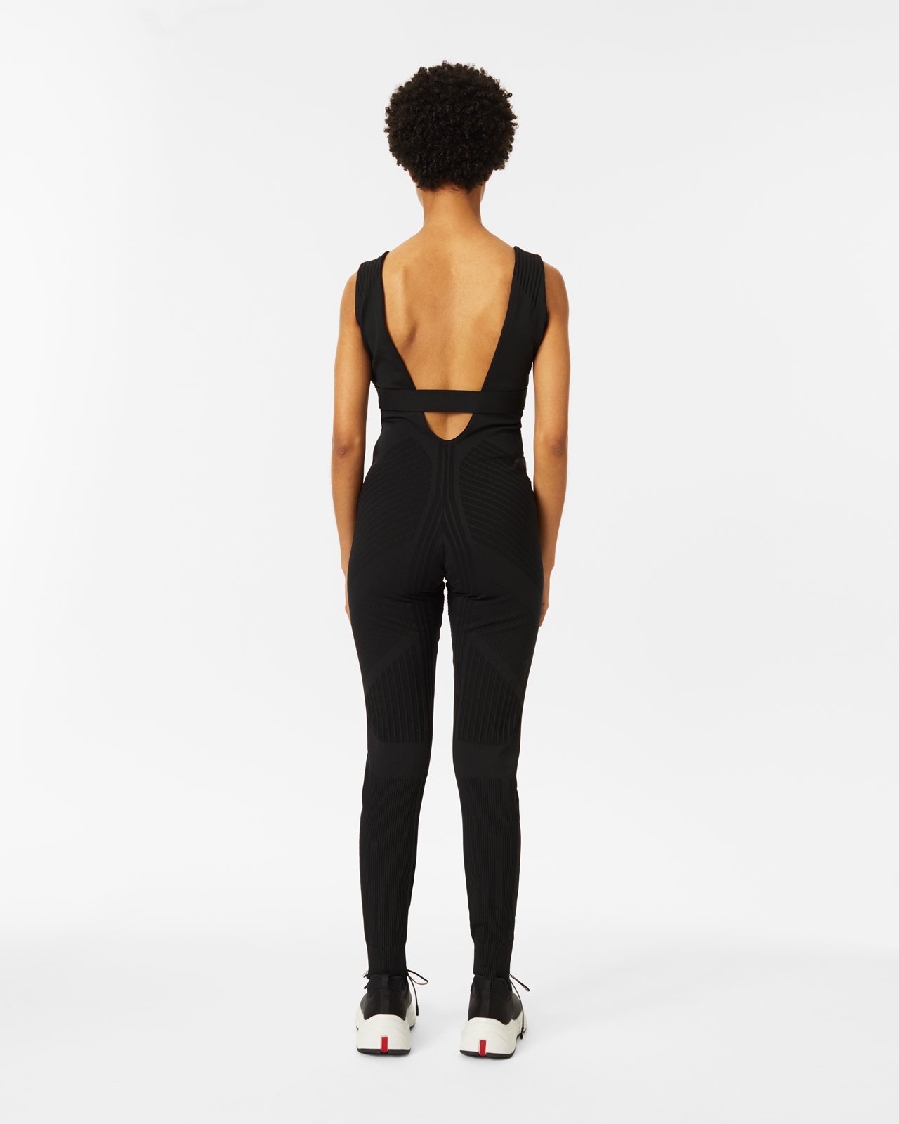 Prada - Knitted Nylon Jumpsuit - Clothing - Black - Image 3