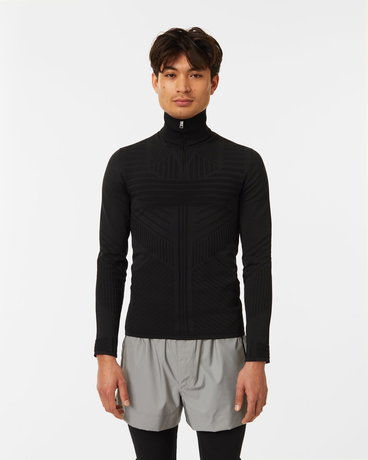 Prada - Knitted Nylon Top - Clothing - Black - Image 1