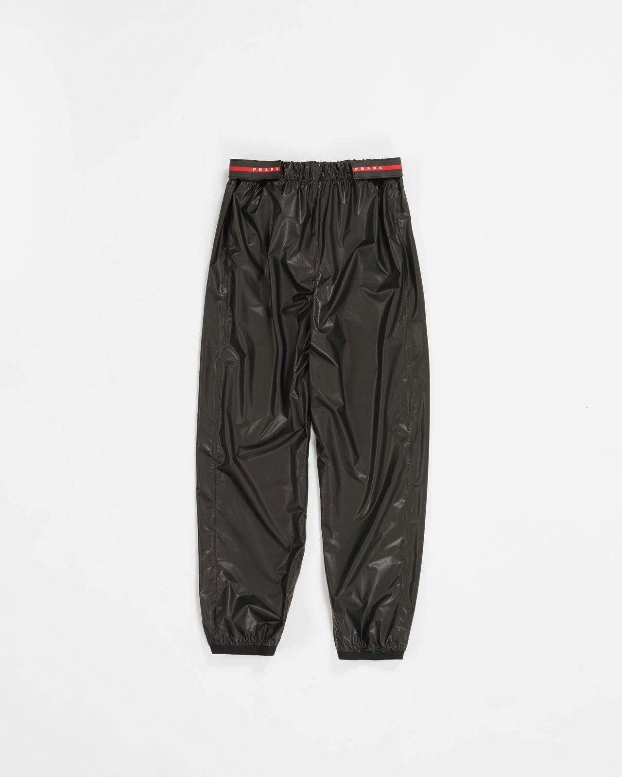 Prada Shiny Nylon Track Pants Black Highsnobiety Shop