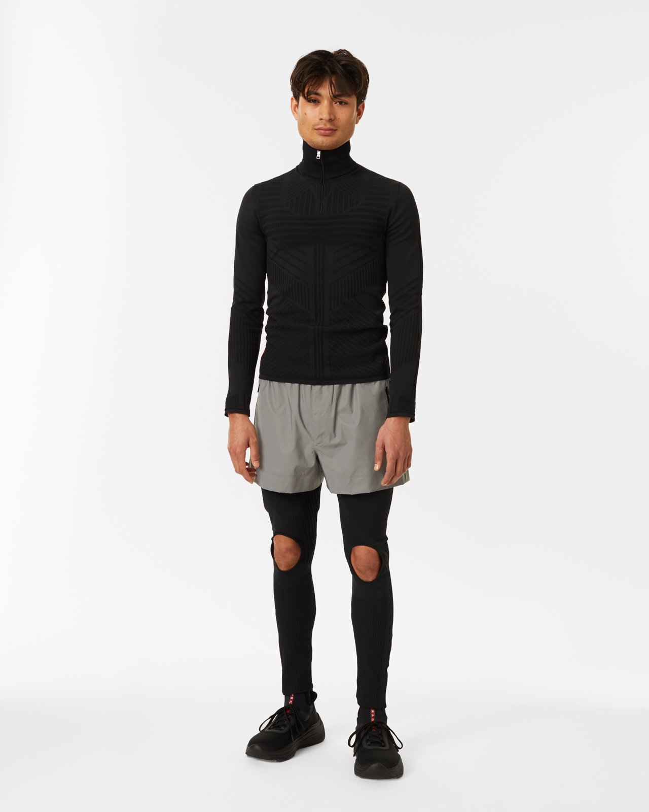 Prada - Knitted Nylon Top - Clothing - Black - Image 5