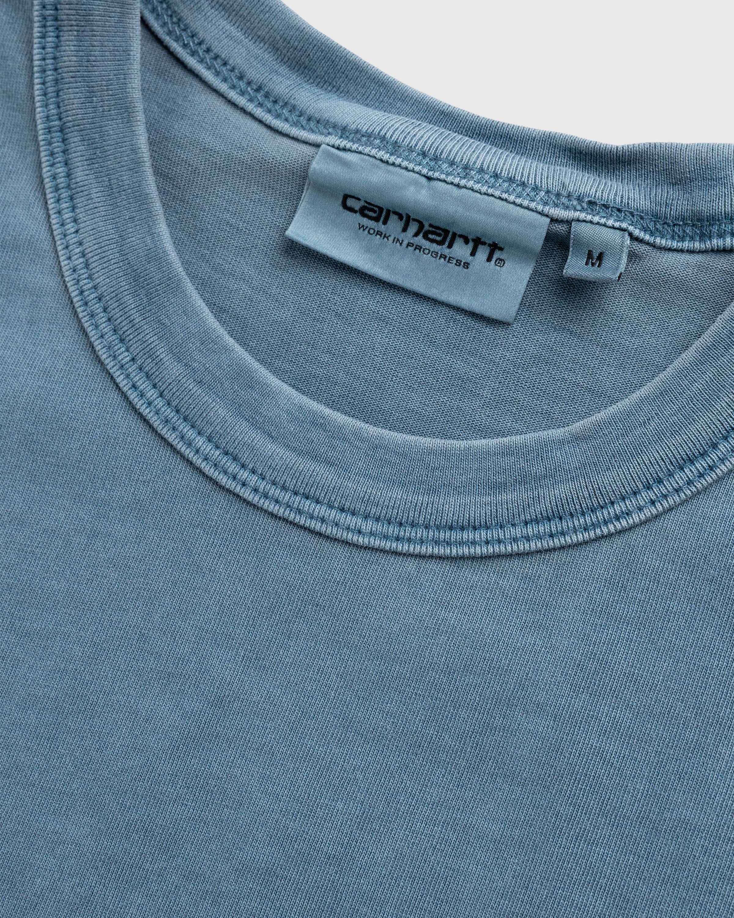Carhartt WIP - S/S Taos T-Shirt Vancouver Blue/Garment-Dyed - Clothing - Blue - Image 6