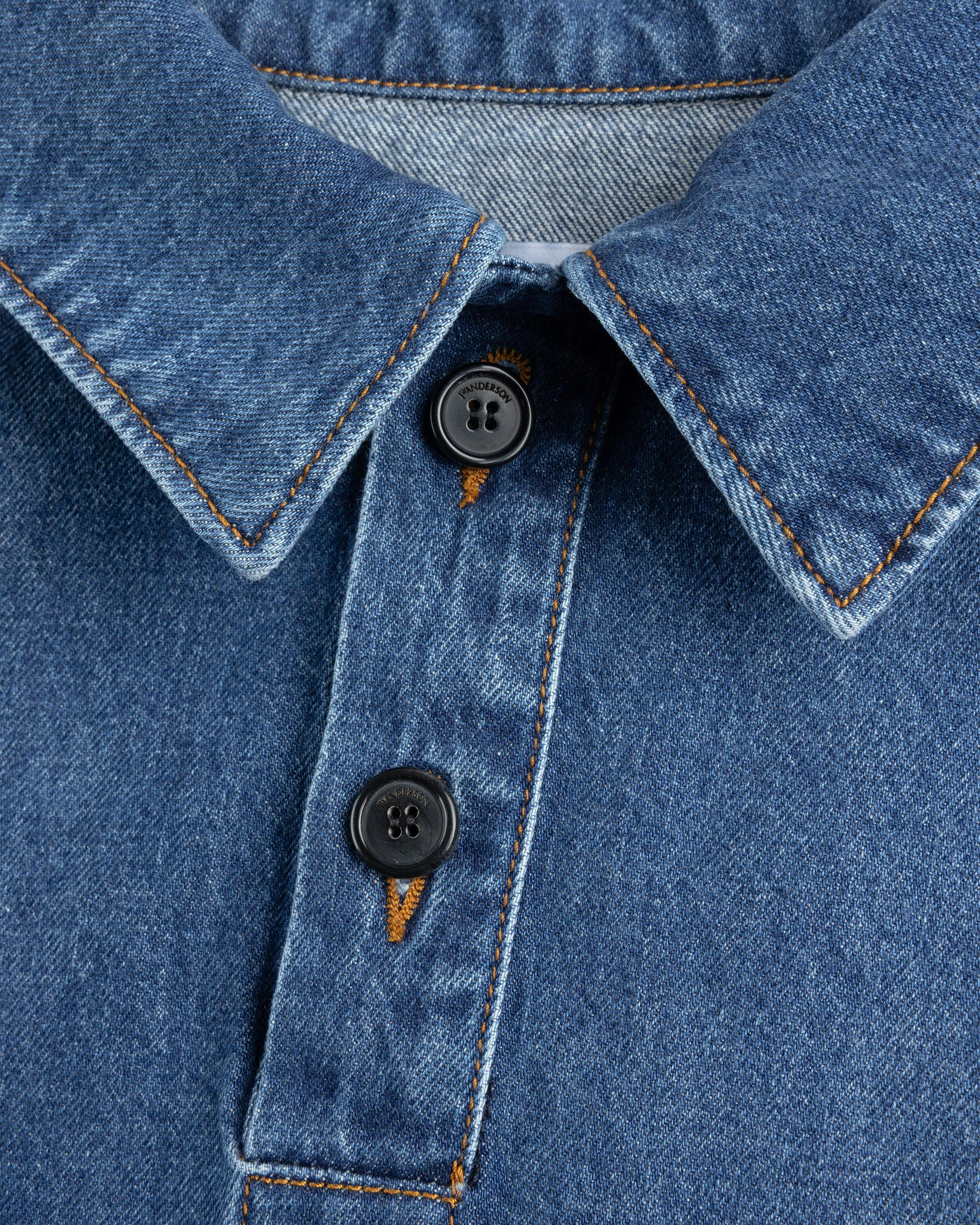 J.W. Anderson – Denim Polo Shirt Light Blue | Highsnobiety Shop
