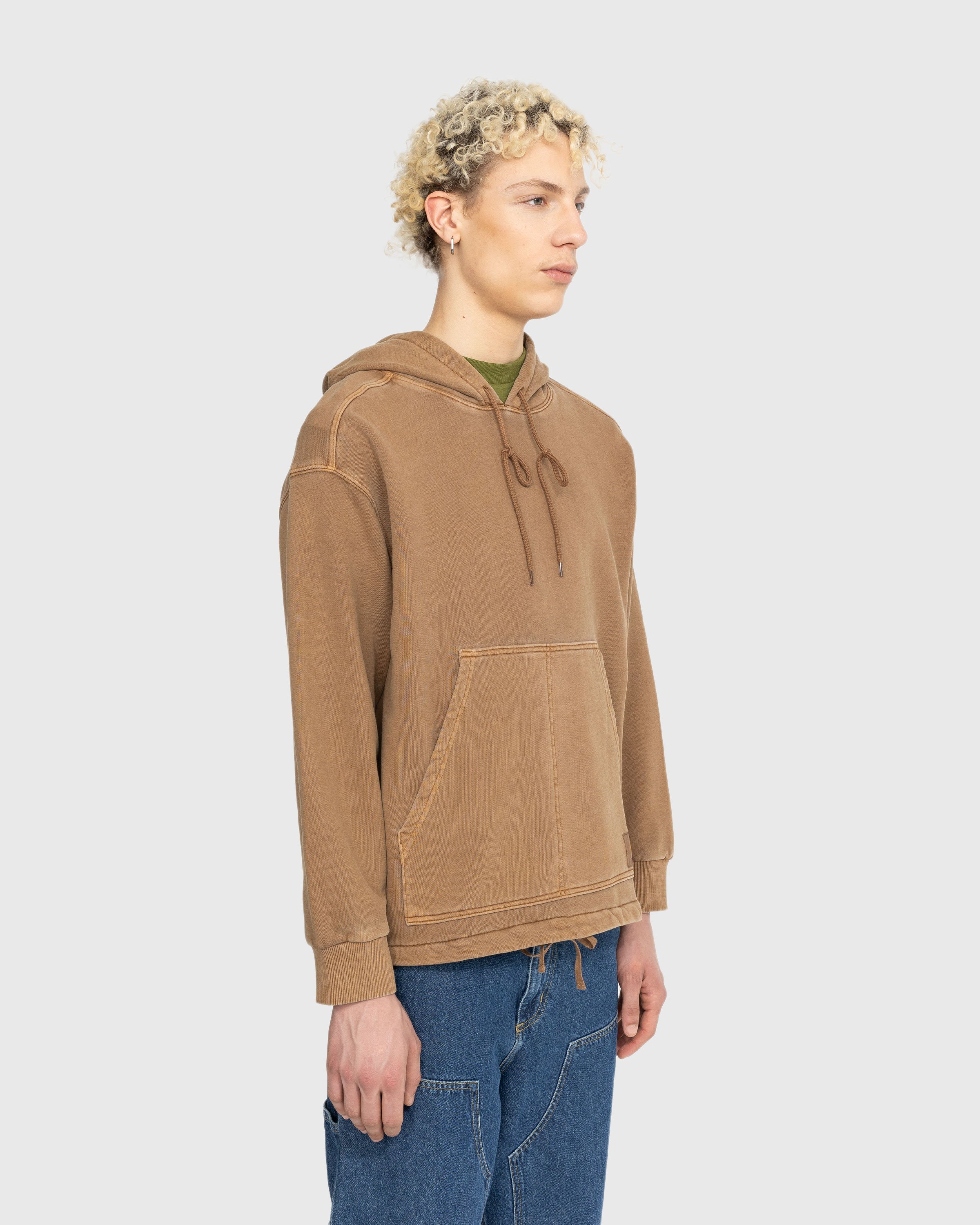 Carhartt WIP - Arling Hoodie Garment-Dyed Tamarind - Clothing - Brown - Image 4