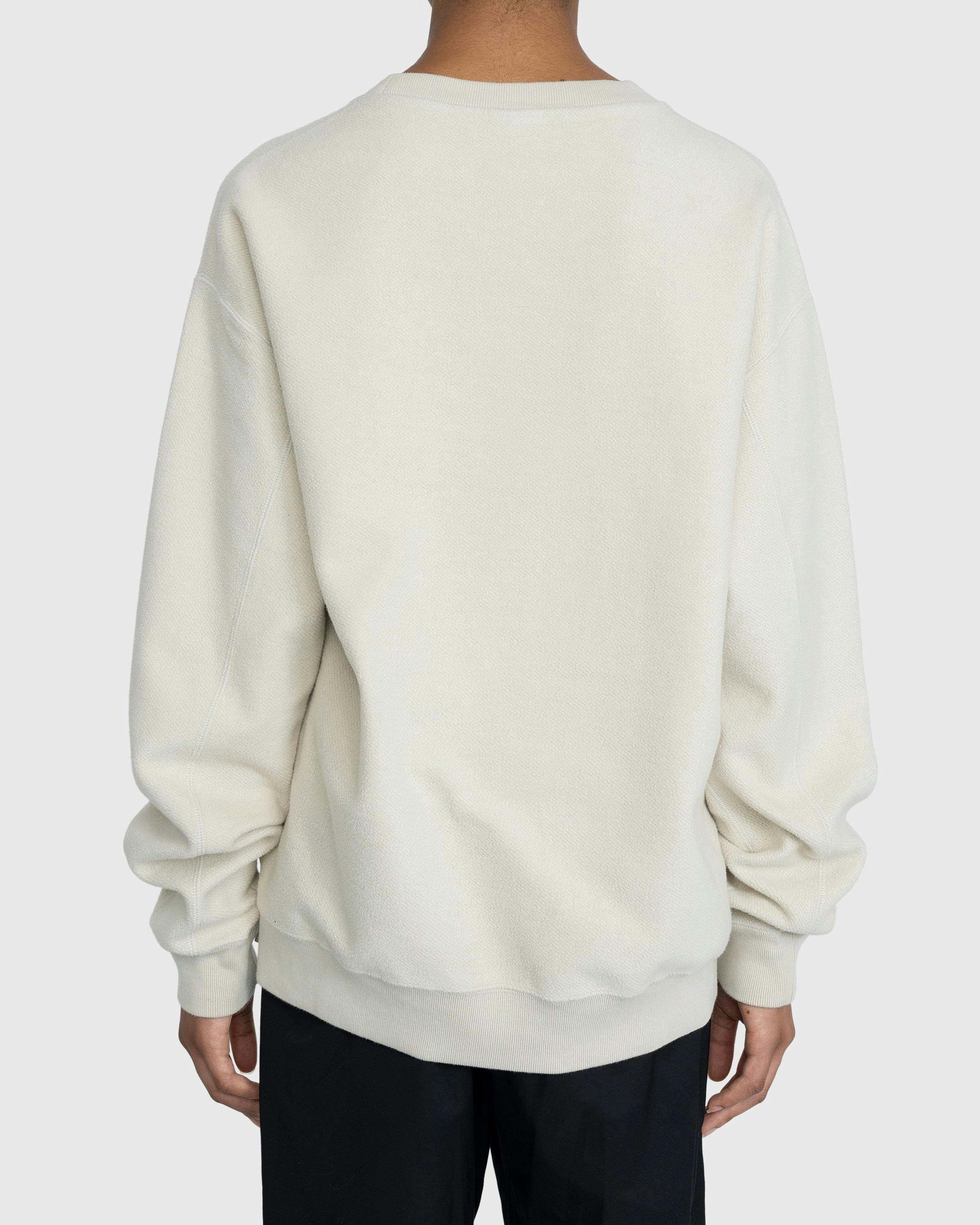 Highsnobiety - Script Logo Reverse Fleece Crew Beige - Clothing - Beige - Image 3