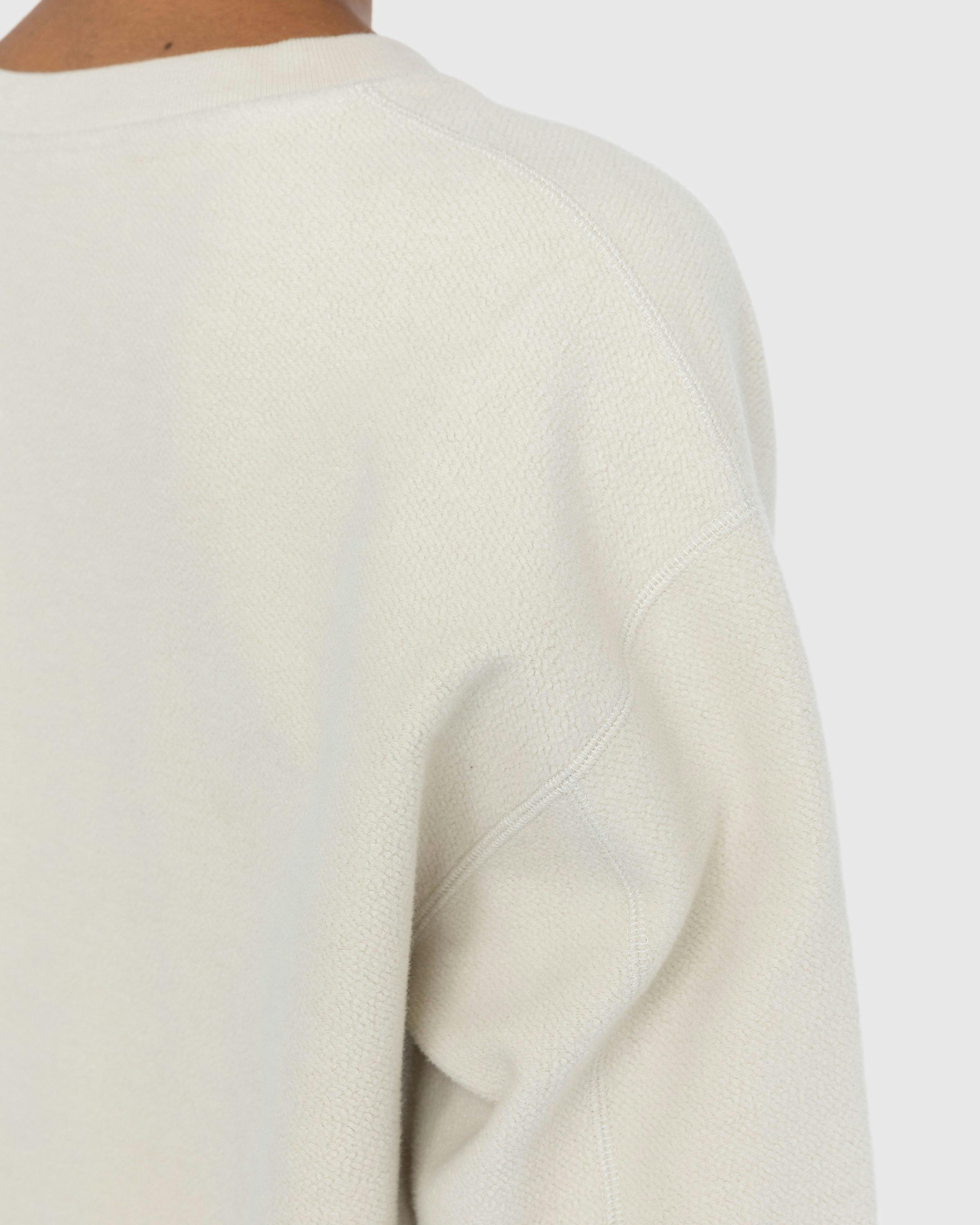 Highsnobiety - Script Logo Reverse Fleece Crew Beige - Clothing - Beige - Image 7