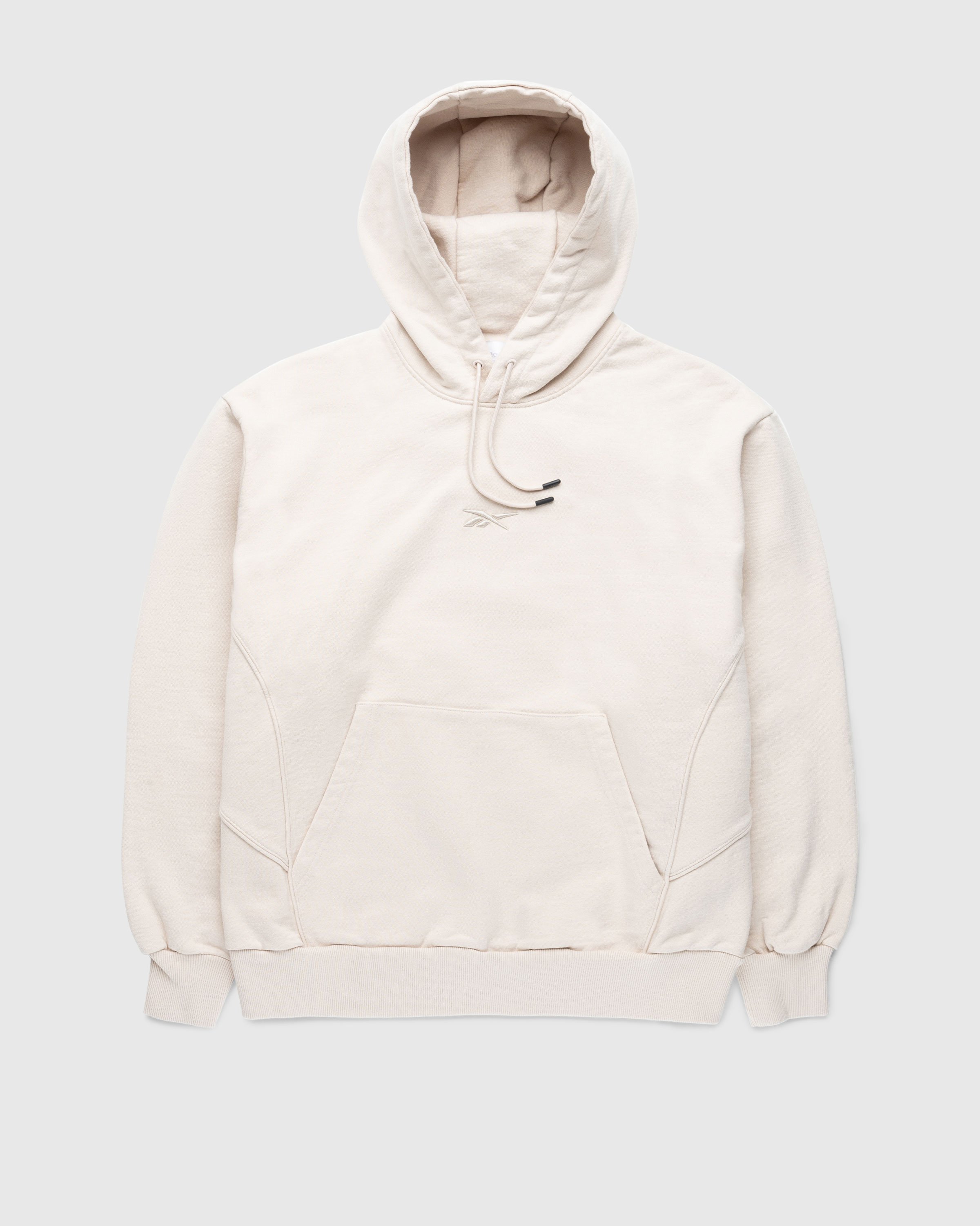 Reebok - Oversized Piped Hoodie Sand - Clothing - Beige - Image 1