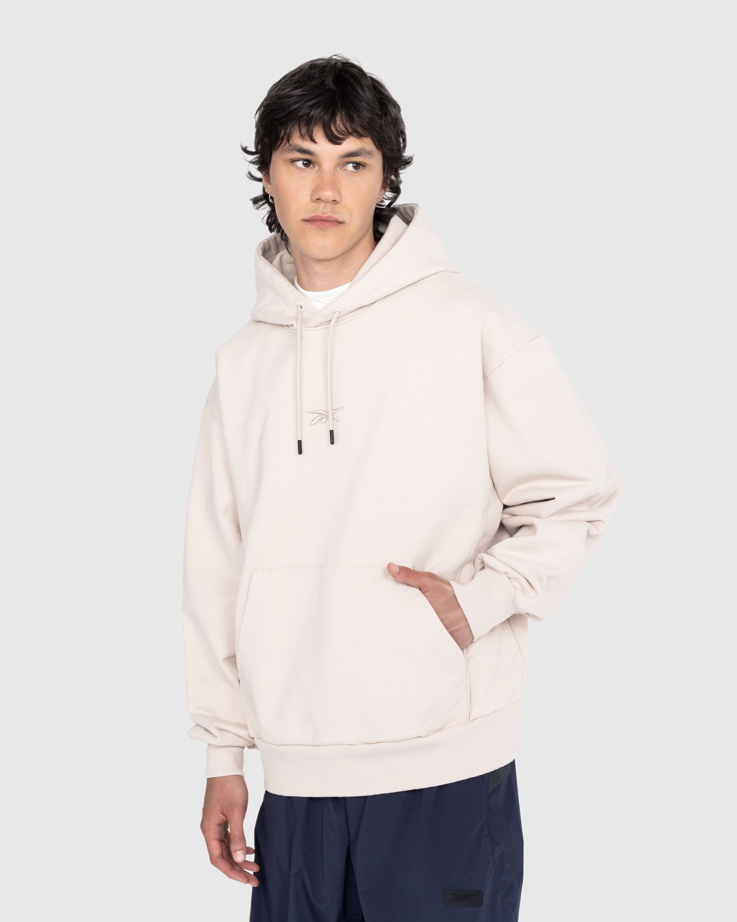 Reebok - Oversized Piped Hoodie Sand - Clothing - Beige - Image 2