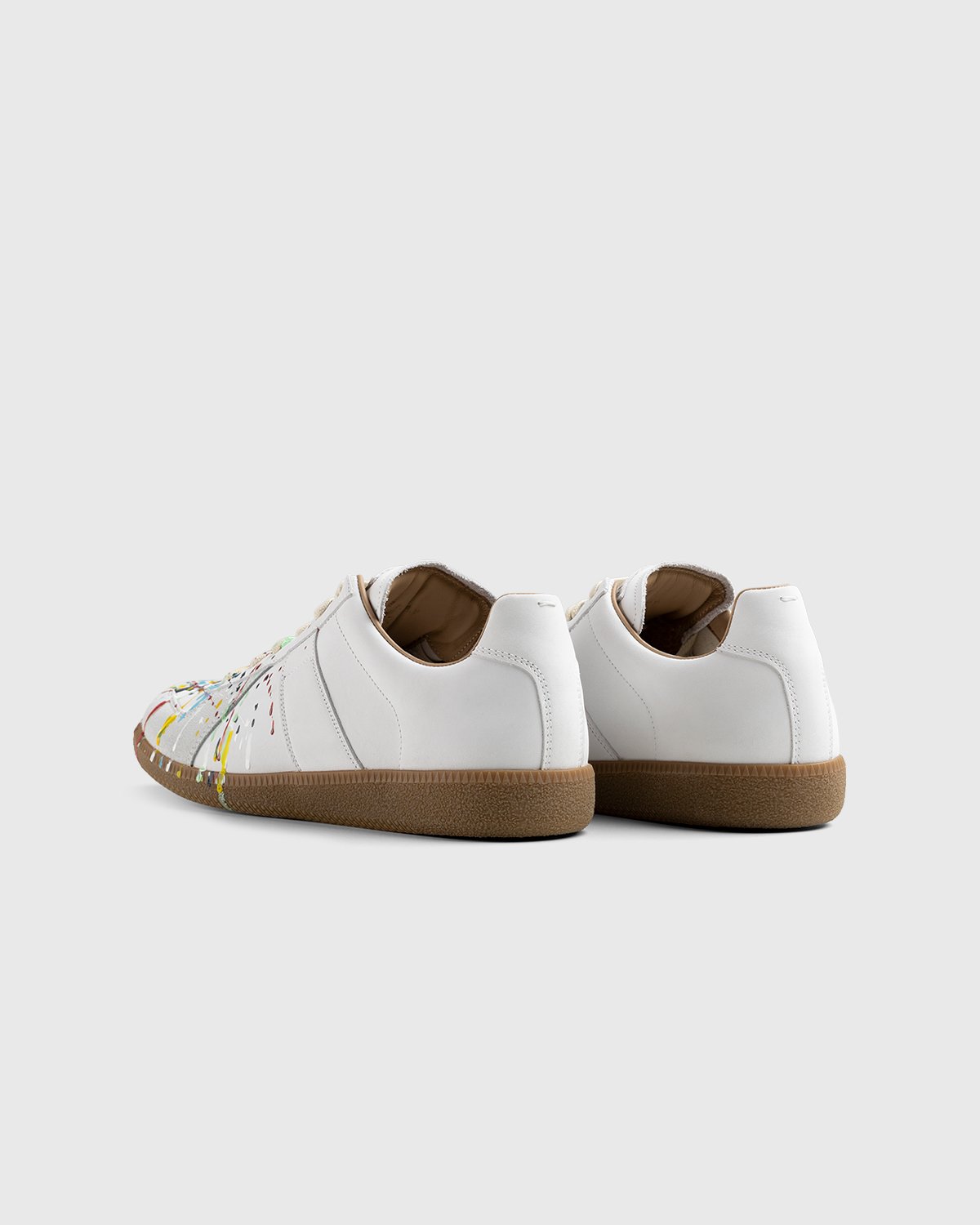 Maison Margiela - Replica Paint Drop Sneakers White - Footwear - White - Image 3