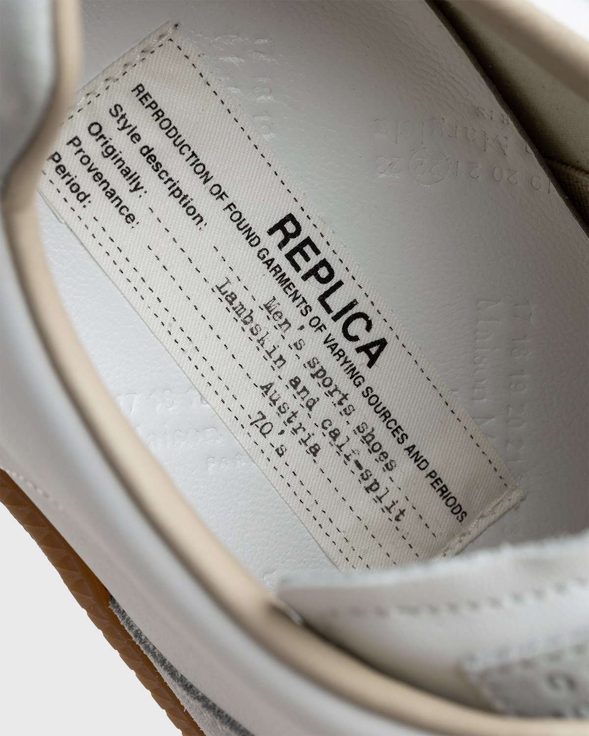 Maison Margiela - Replica Paint Drop Sneakers White - Footwear - White - Image 4