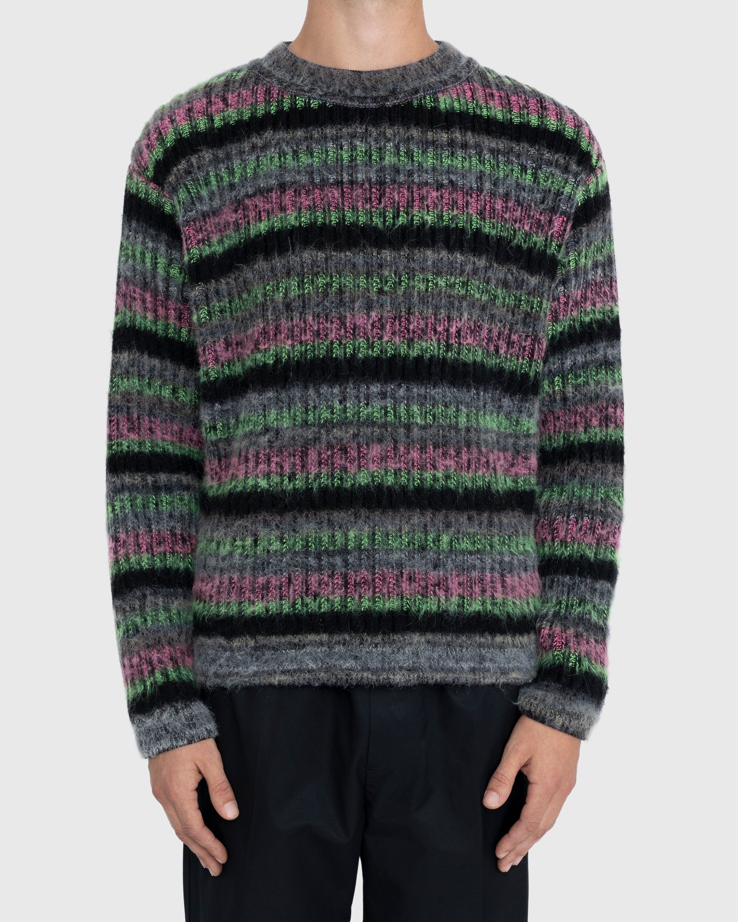 AGR - Fuzzy Mohair Crewneck Sweater Multi - Clothing - Multi - Image 2