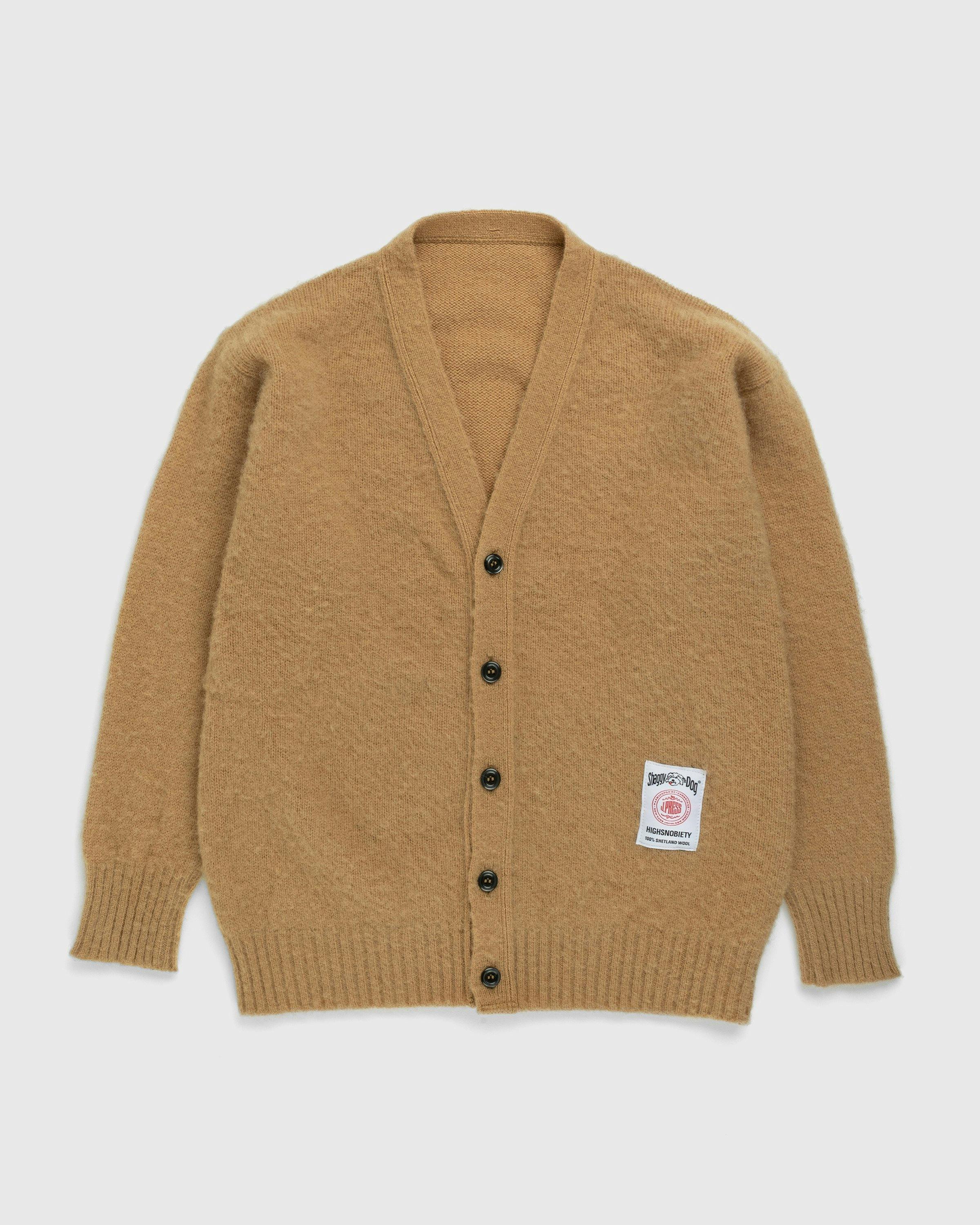 J. Press x Highsnobiety - Shaggy Dog Cardigan Beige - Clothing - Beige - Image 1