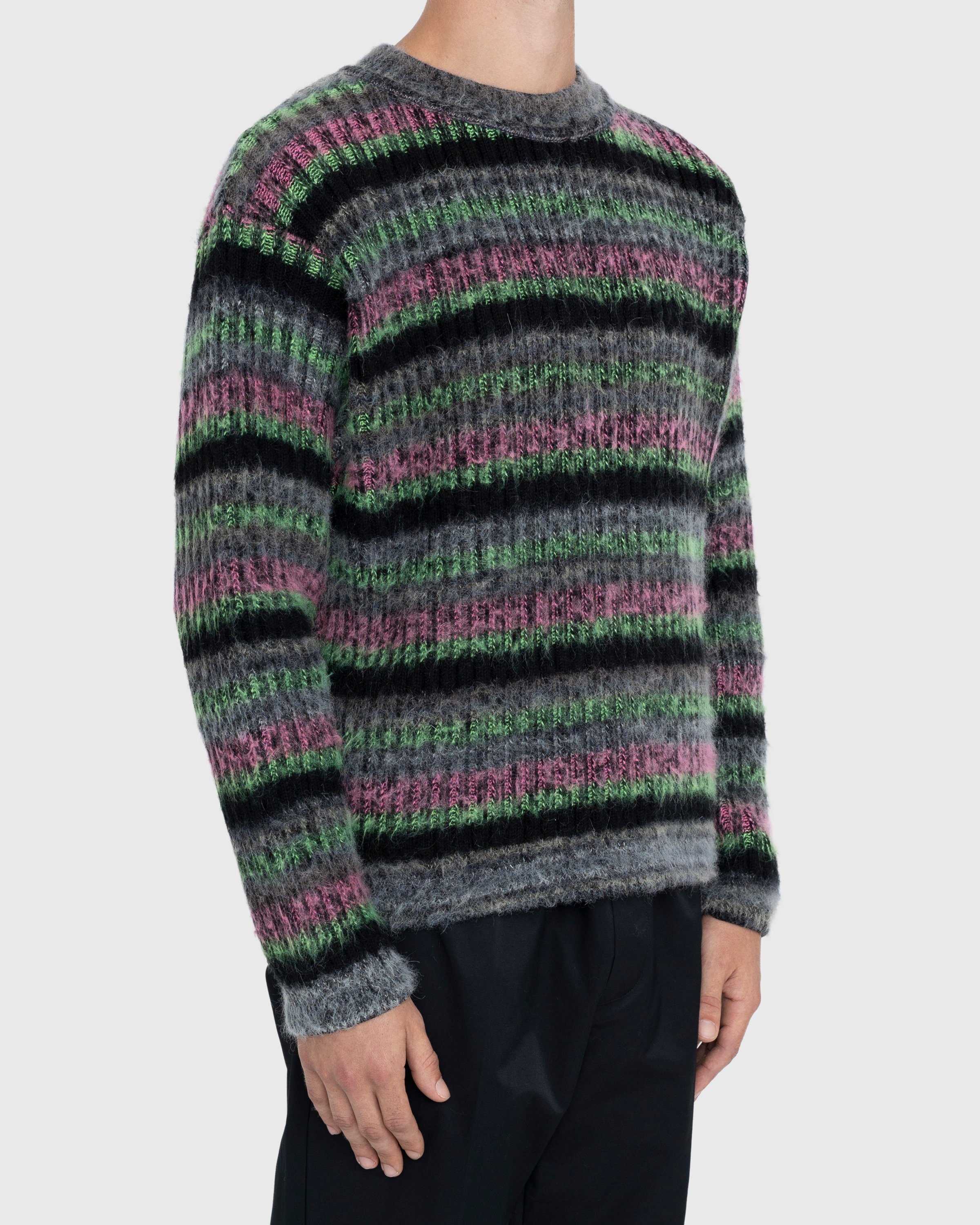 AGR - Fuzzy Mohair Crewneck Sweater Multi - Clothing - Multi - Image 3