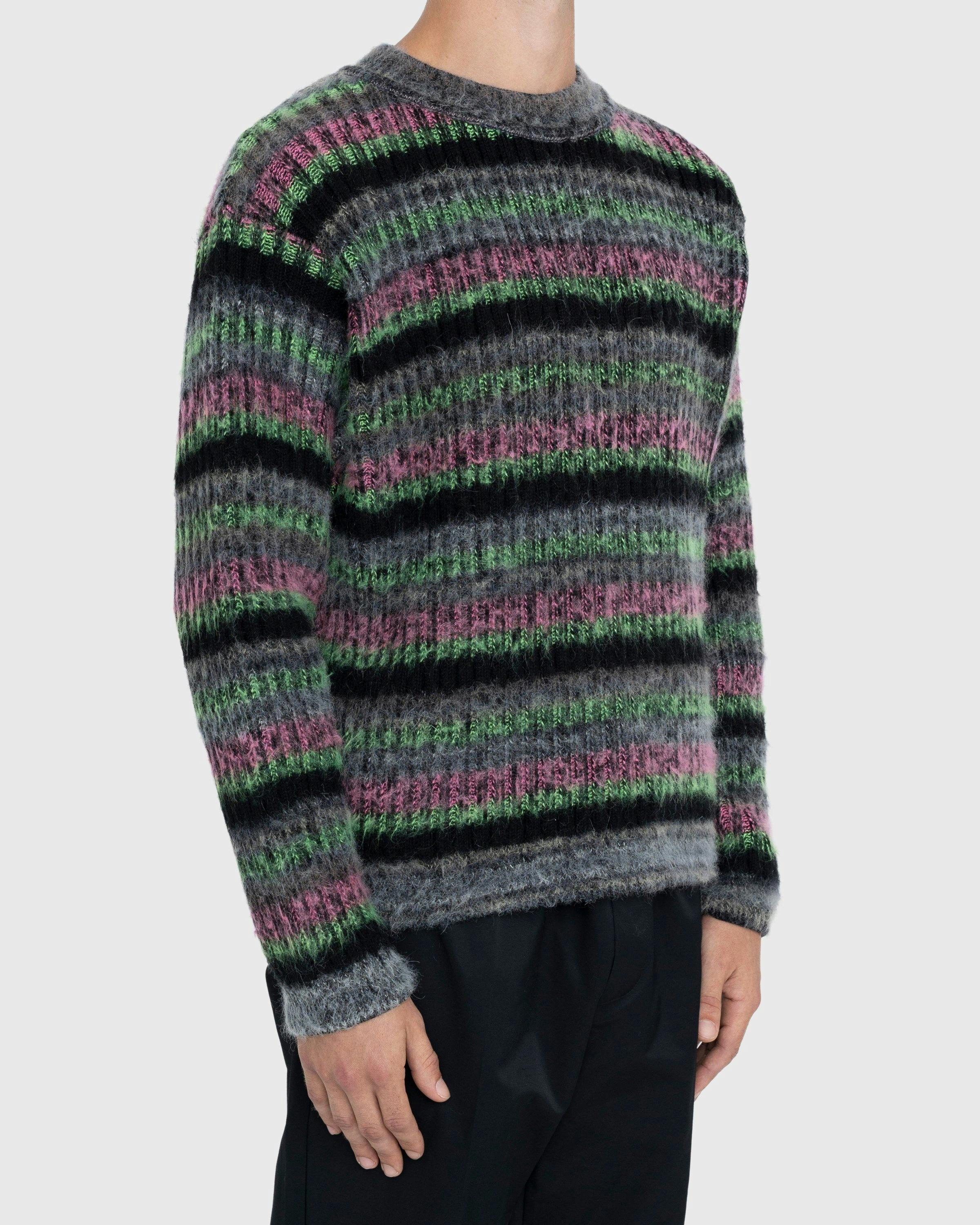 AGR - Fuzzy Mohair Crewneck Sweater Multi - Clothing - Multi - Image 3