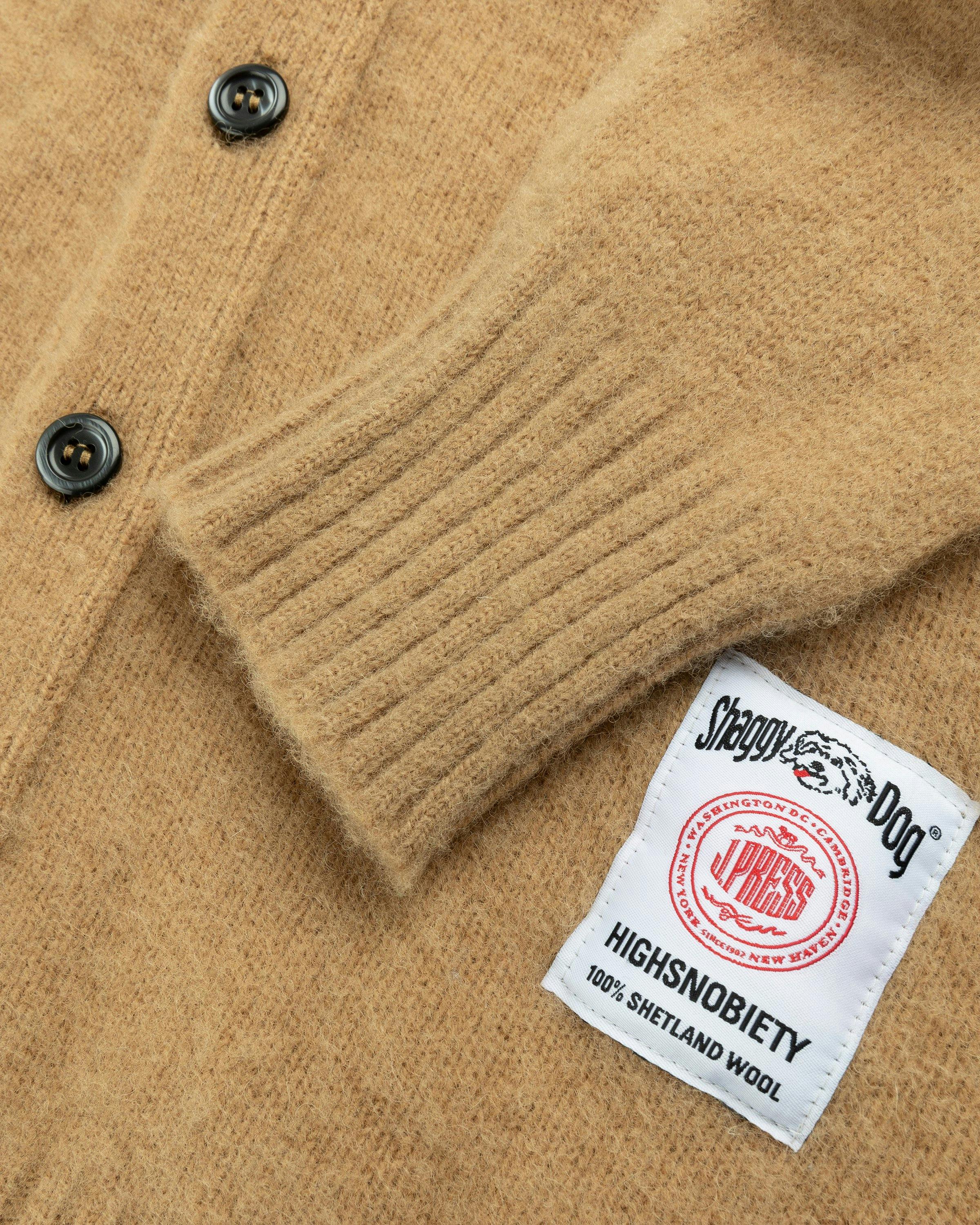 J. Press x Highsnobiety - Shaggy Dog Cardigan Beige - Clothing - Beige - Image 5