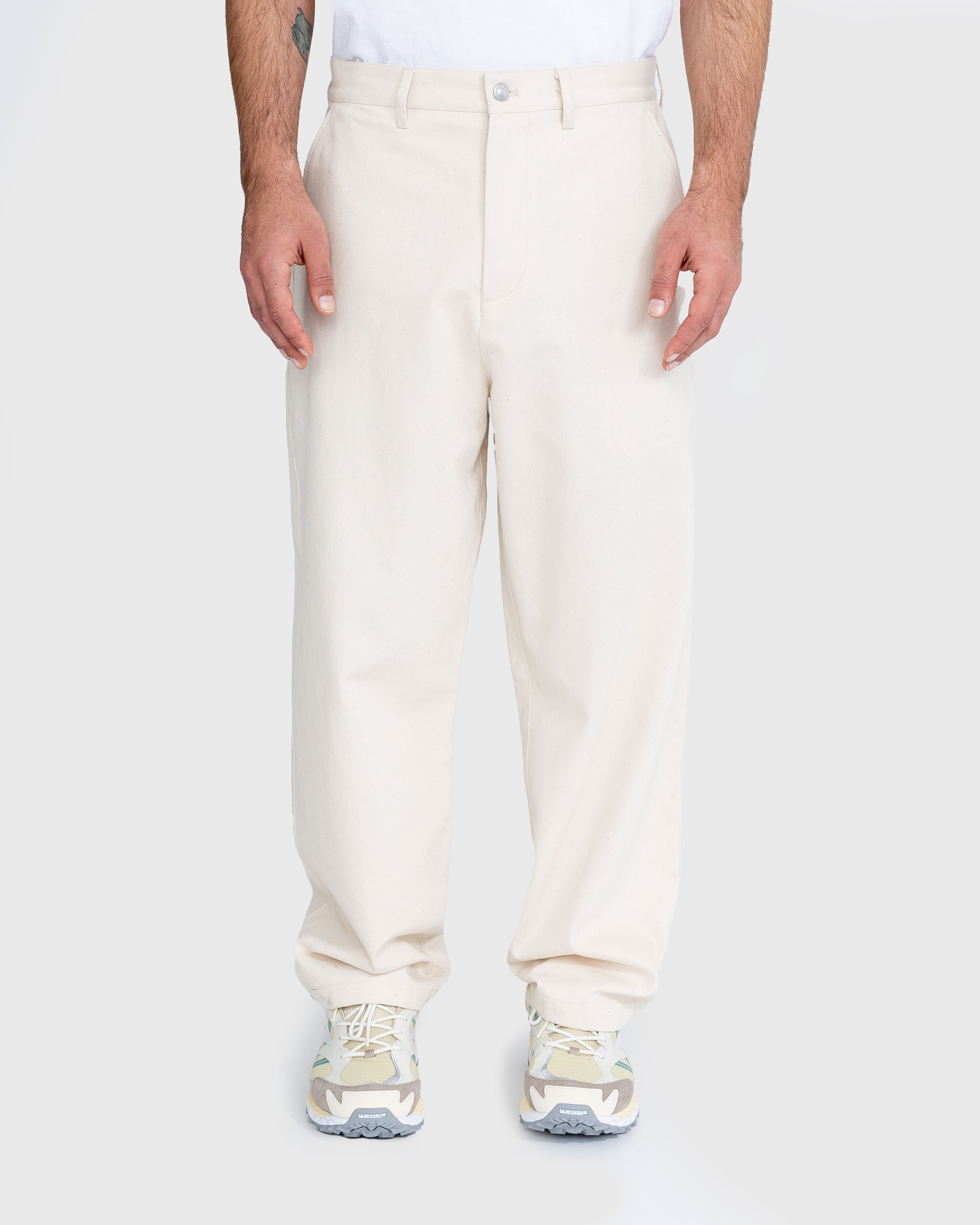 Highsnobiety - Cotton Drill Trouser Natural - Clothing - Beige - Image 6