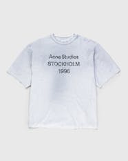 Acne Studios Stockholm 1996 T Shirt Grey Acne Studios Stockholm 1996 T Shirt Grey