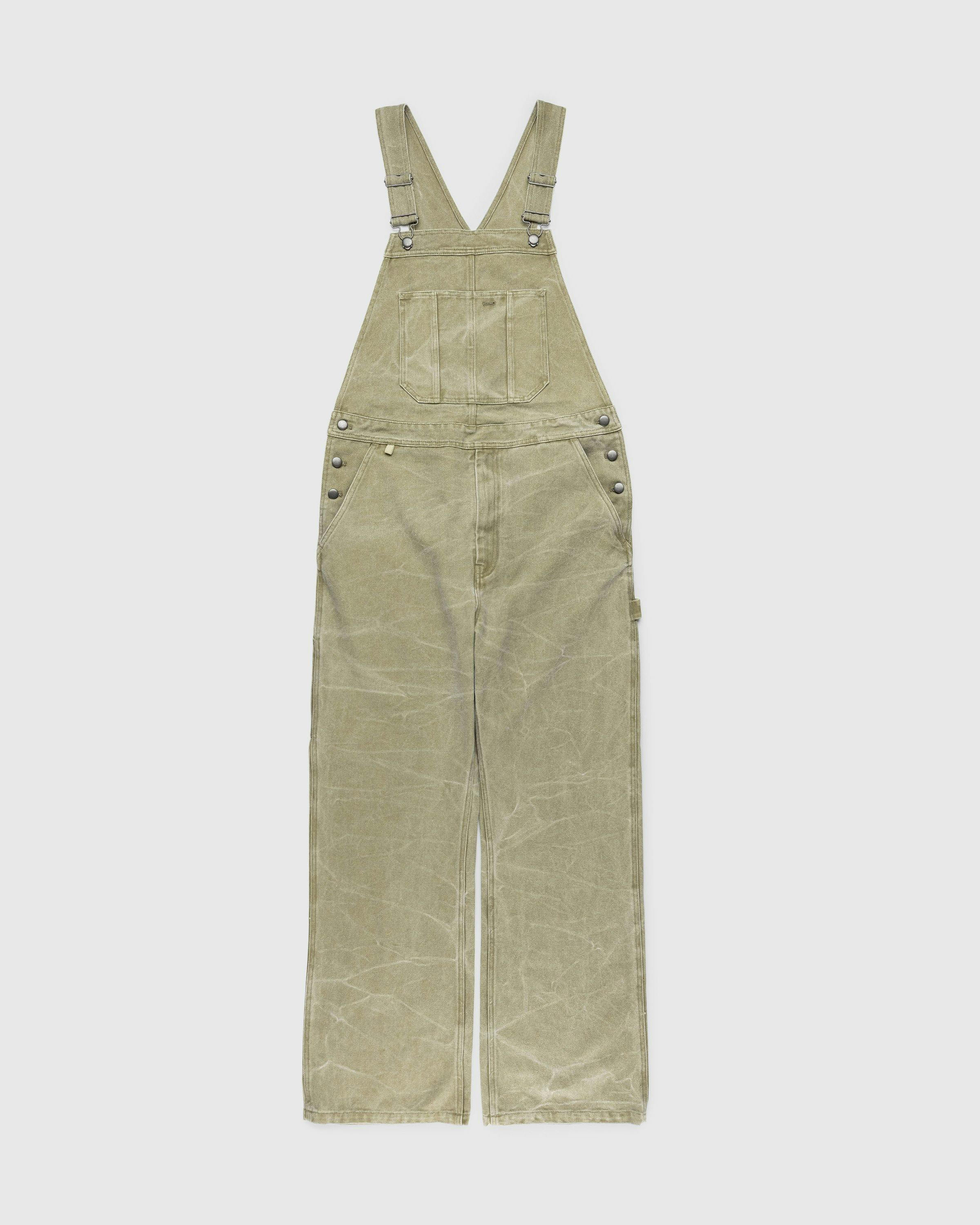 Acne Studios - Canvas Dungarees Khaki Beige - Clothing - Green - Image 1