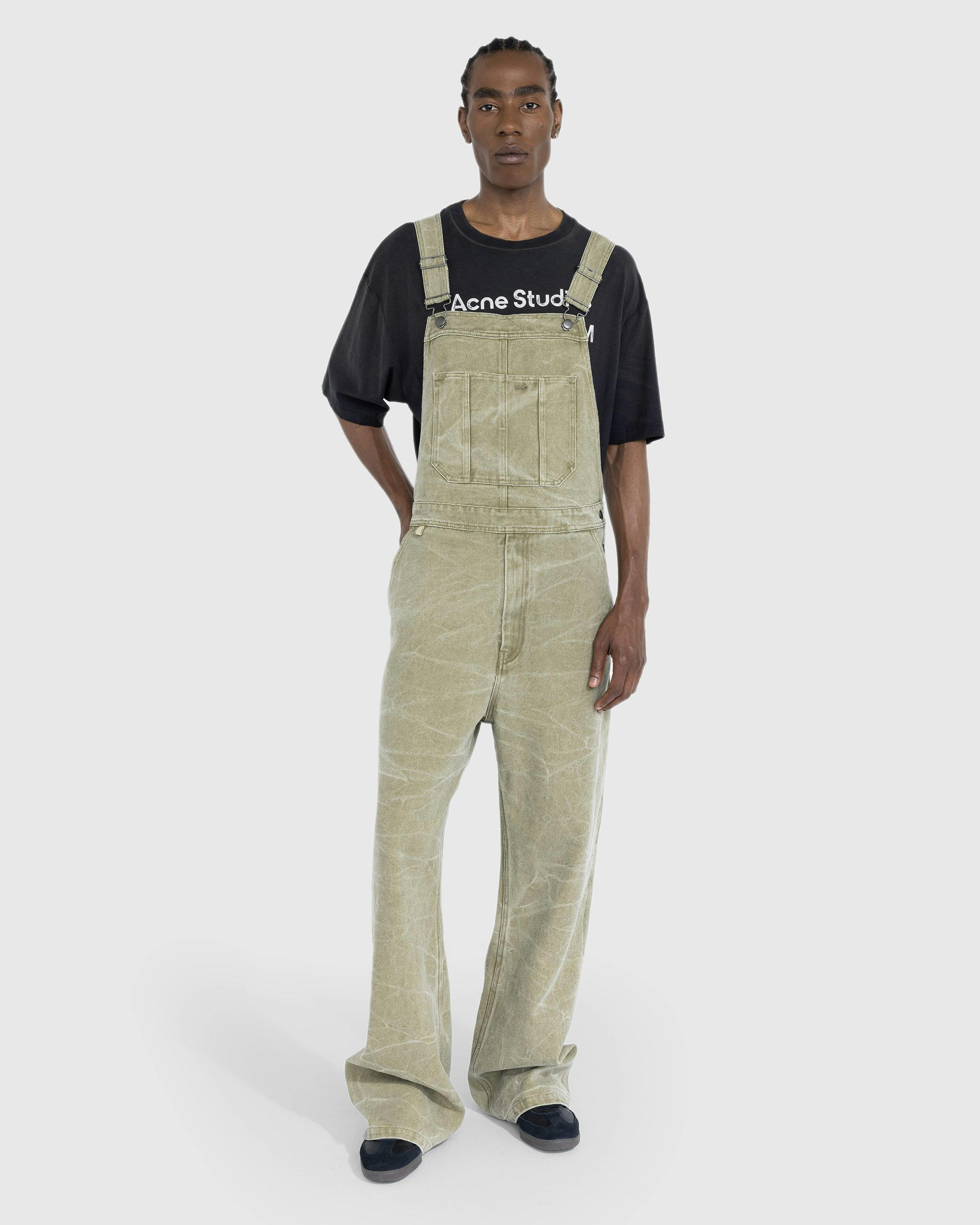 Acne Studios - Canvas Dungarees Khaki Beige - Clothing - Green - Image 2