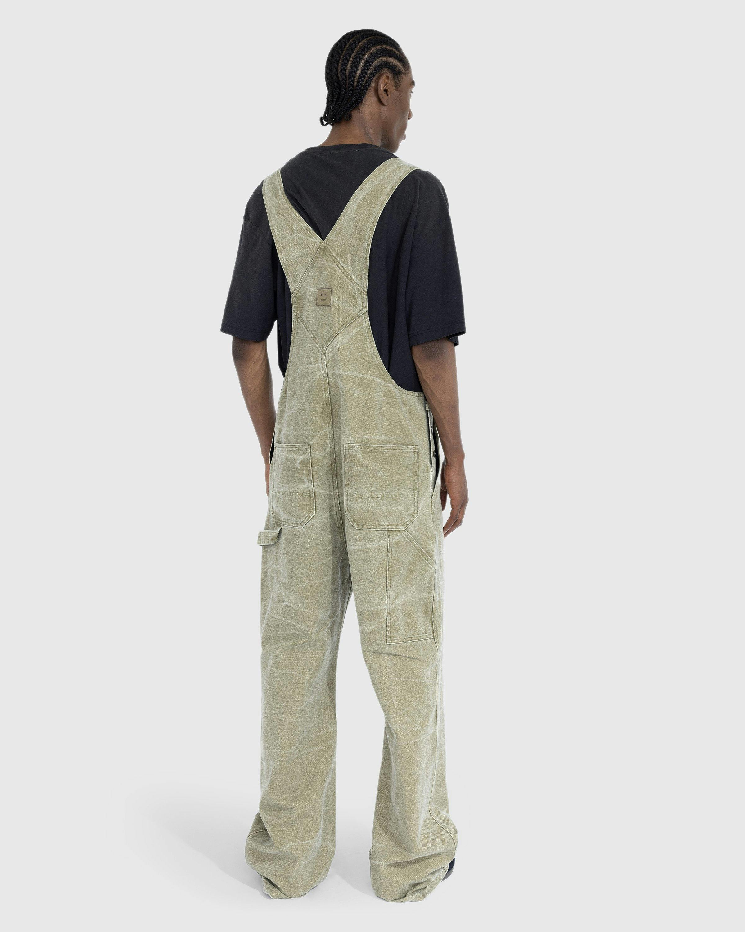 Acne Studios - Canvas Dungarees Khaki Beige - Clothing - Green - Image 3