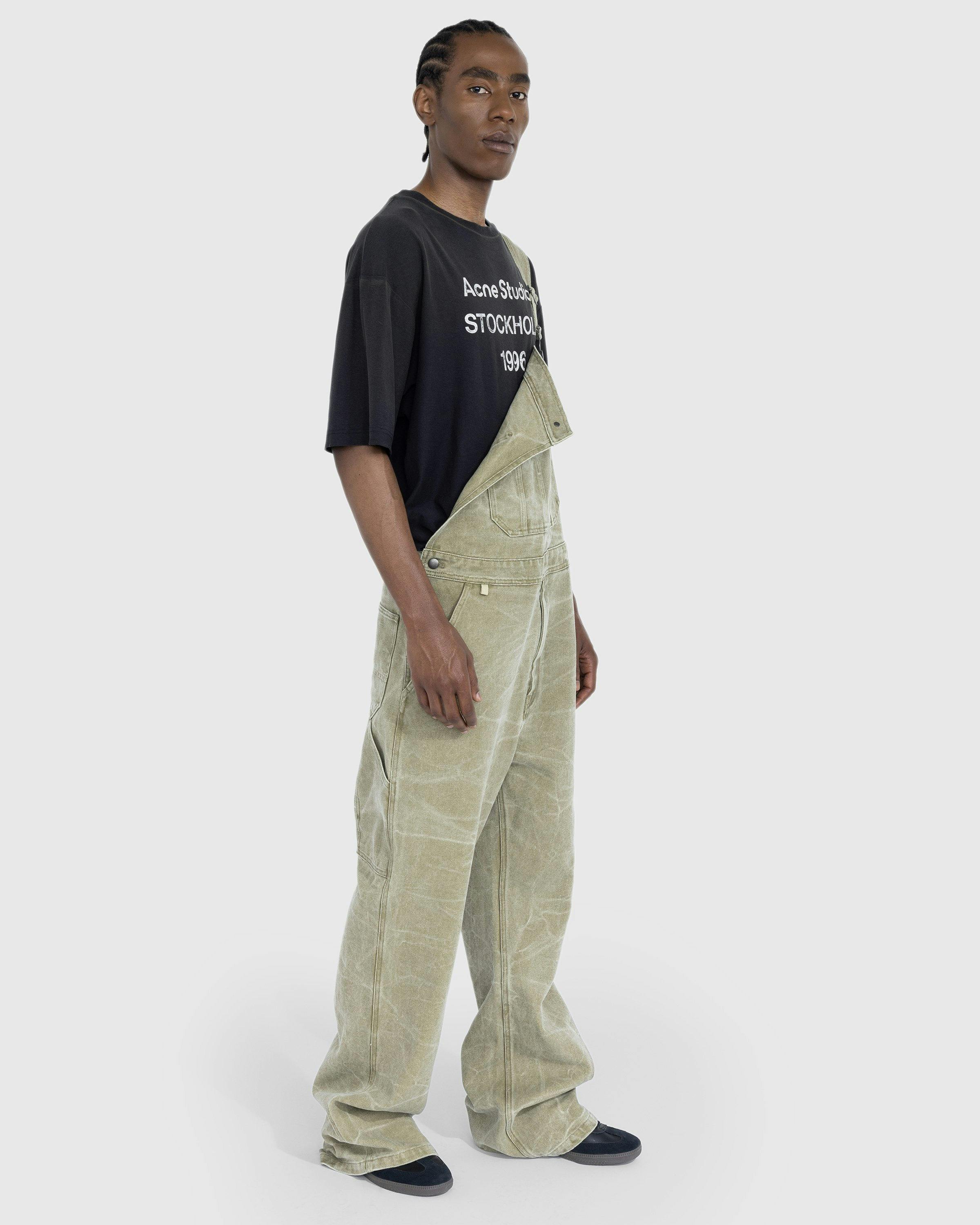 Acne Studios - Canvas Dungarees Khaki Beige - Clothing - Green - Image 4