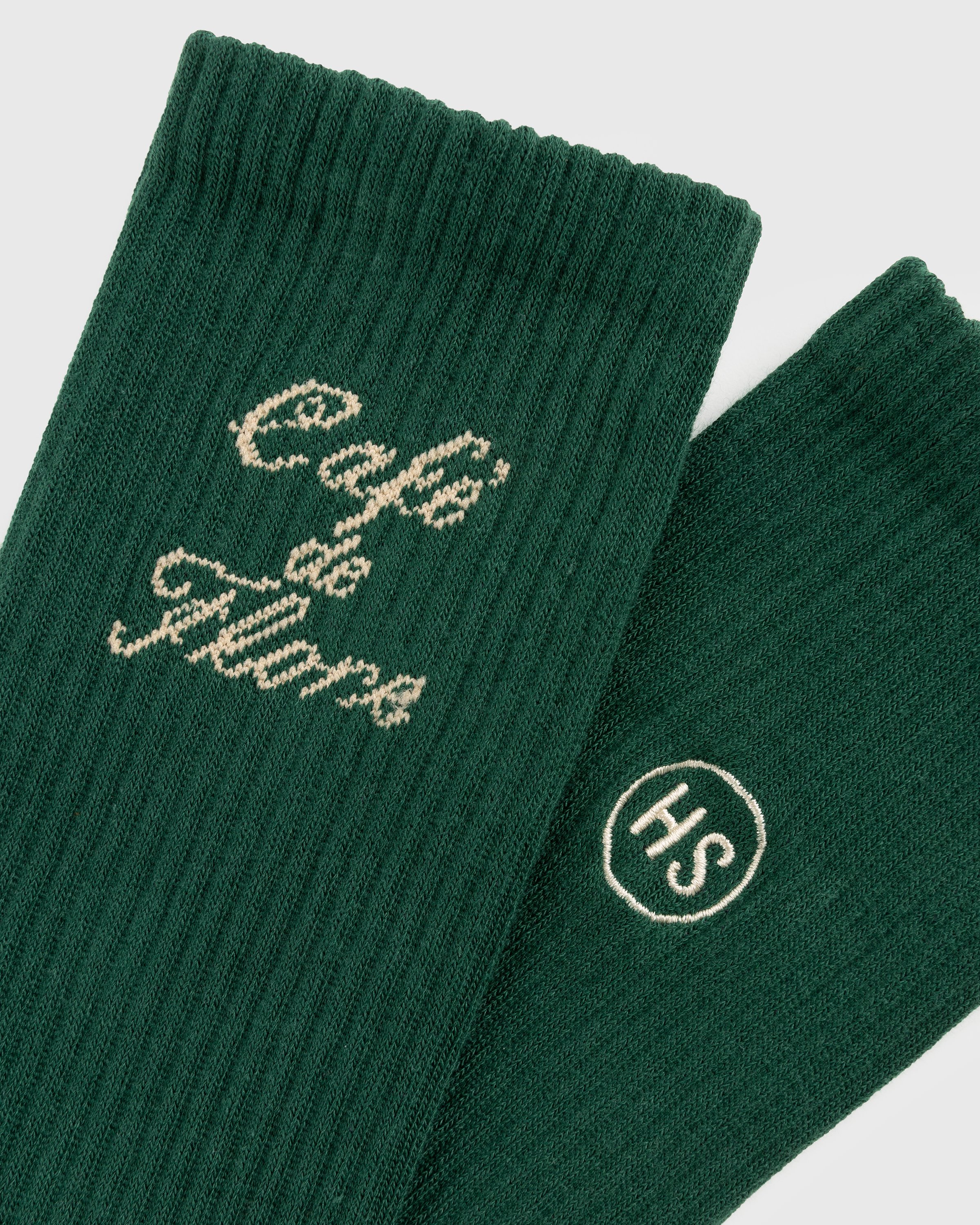 Café de Flore x Highsnobiety - Not In Paris 4 Socks Green - Accessories - Green - Image 3