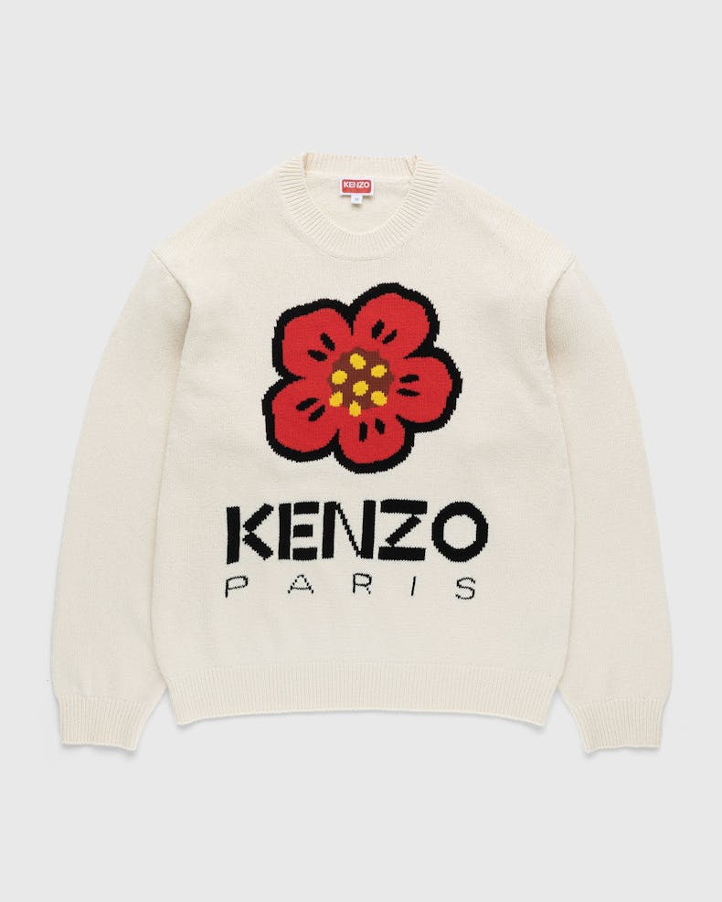 Kenzo Knitted Cardigan with Floral Cut-Out Details
