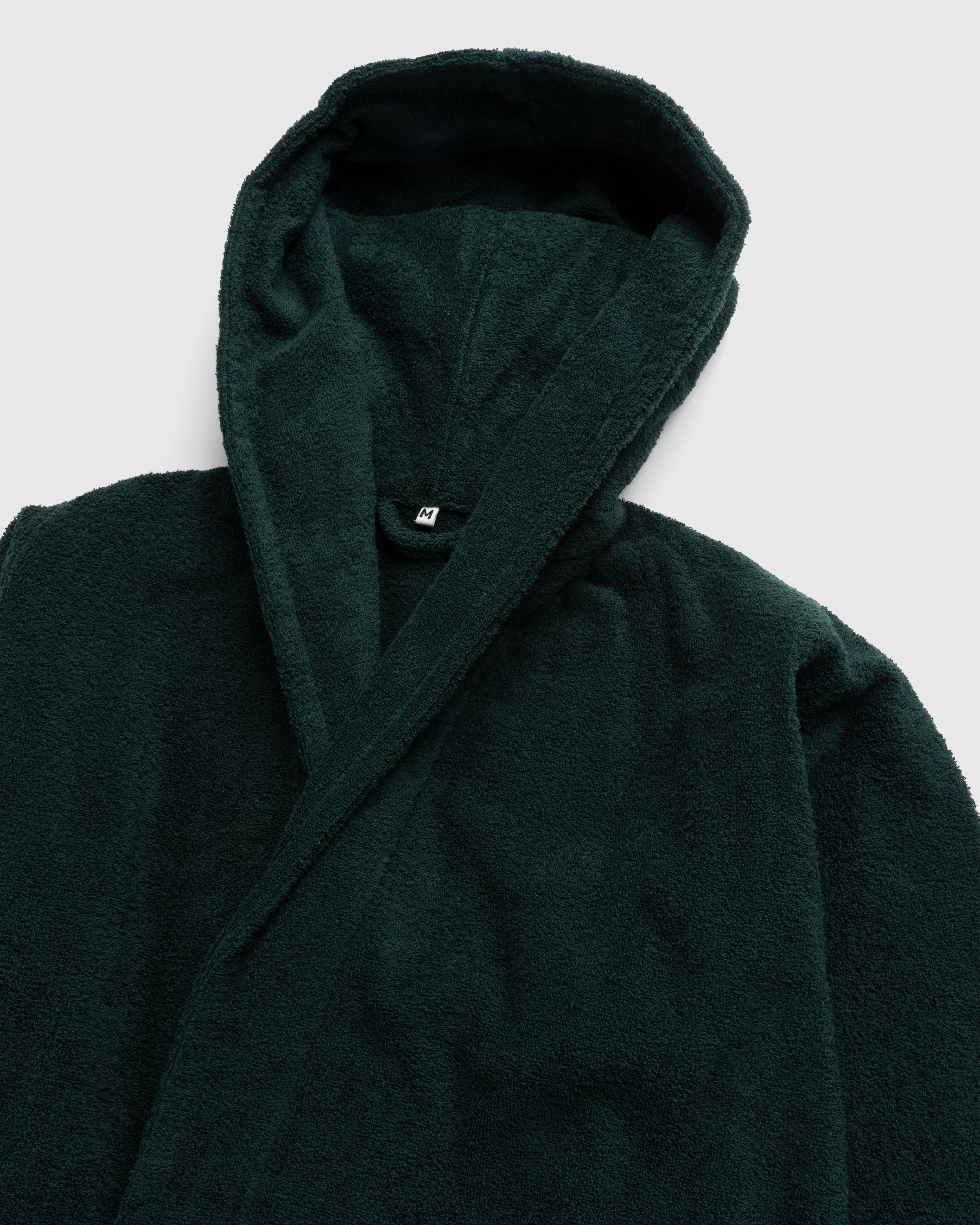 Tekla - Hooded Bathrobe Solid Forest Green - Lifestyle - Green - Image 3