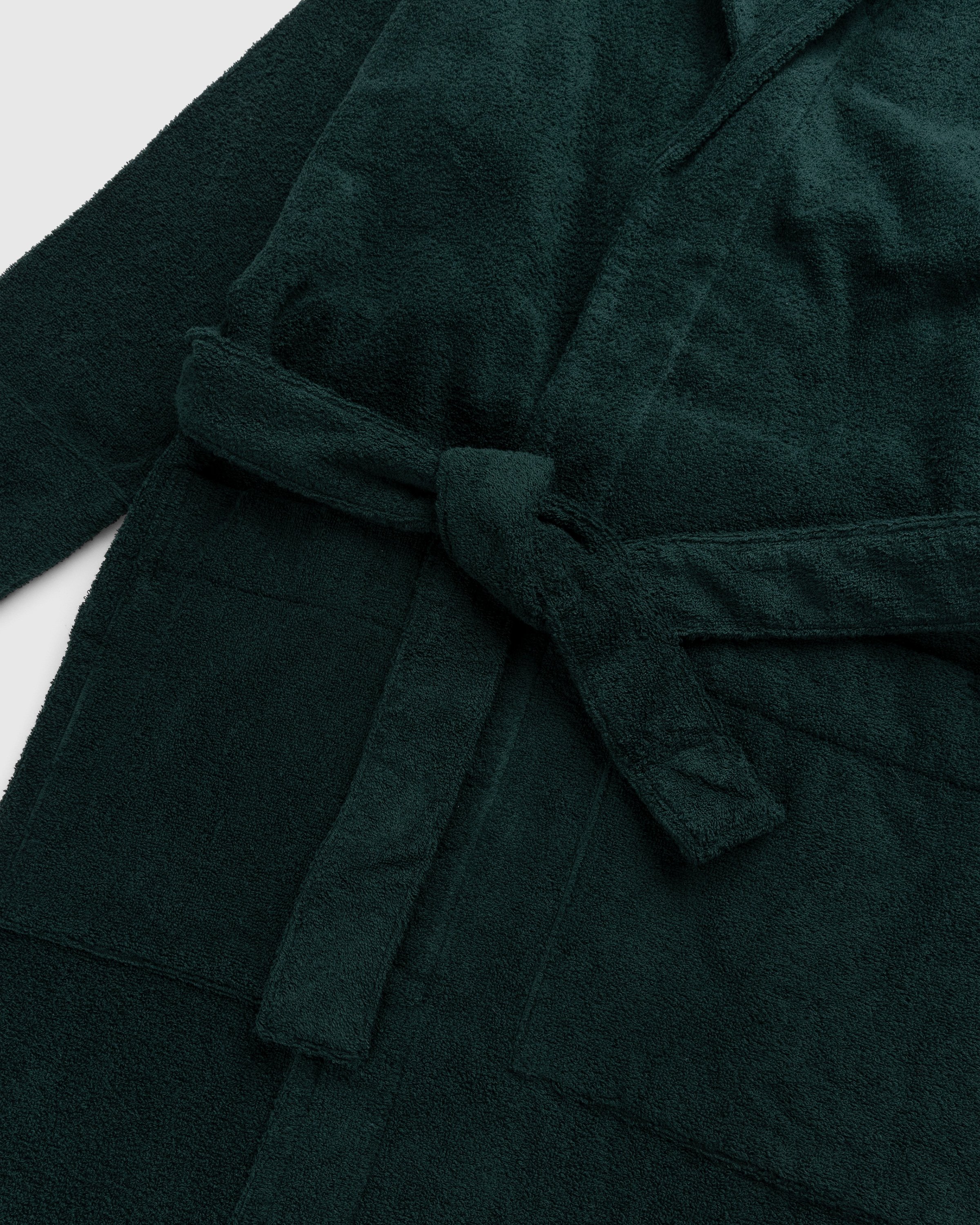Tekla - Hooded Bathrobe Solid Forest Green - Lifestyle - Green - Image 6