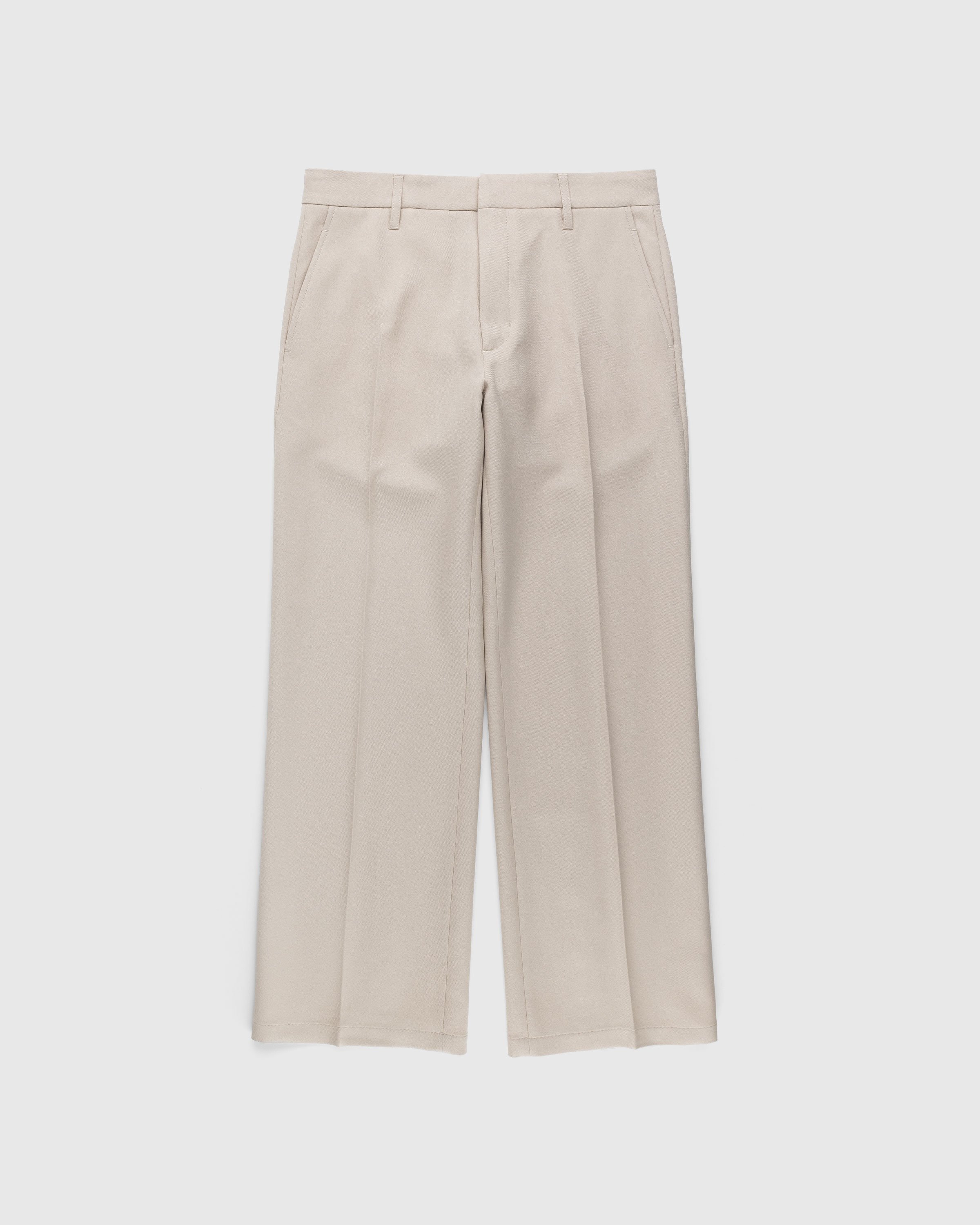 Stockholm Surfboard Club - Wide Bootcut Trousers Sand - Clothing - Beige - Image 1