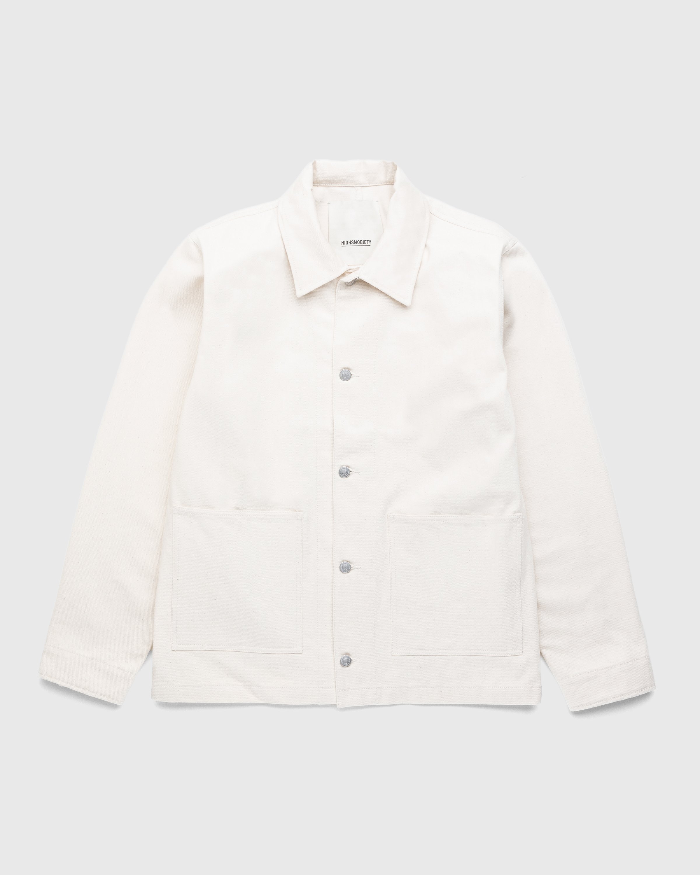 Highsnobiety - Cotton Drill Chore Jacket Natural - Clothing - Beige - Image 1