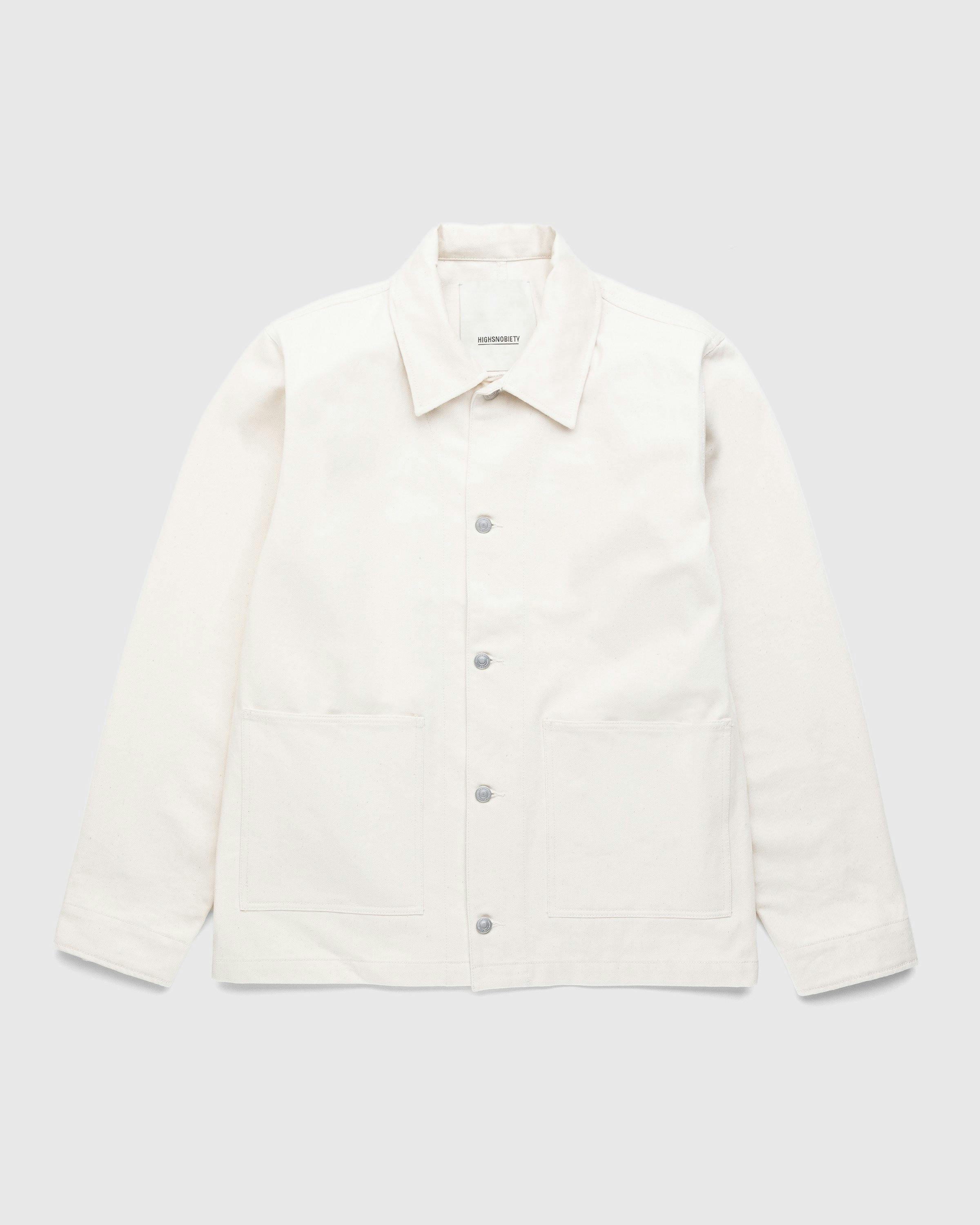 Highsnobiety - Cotton Drill Chore Jacket Natural - Clothing - Beige - Image 1