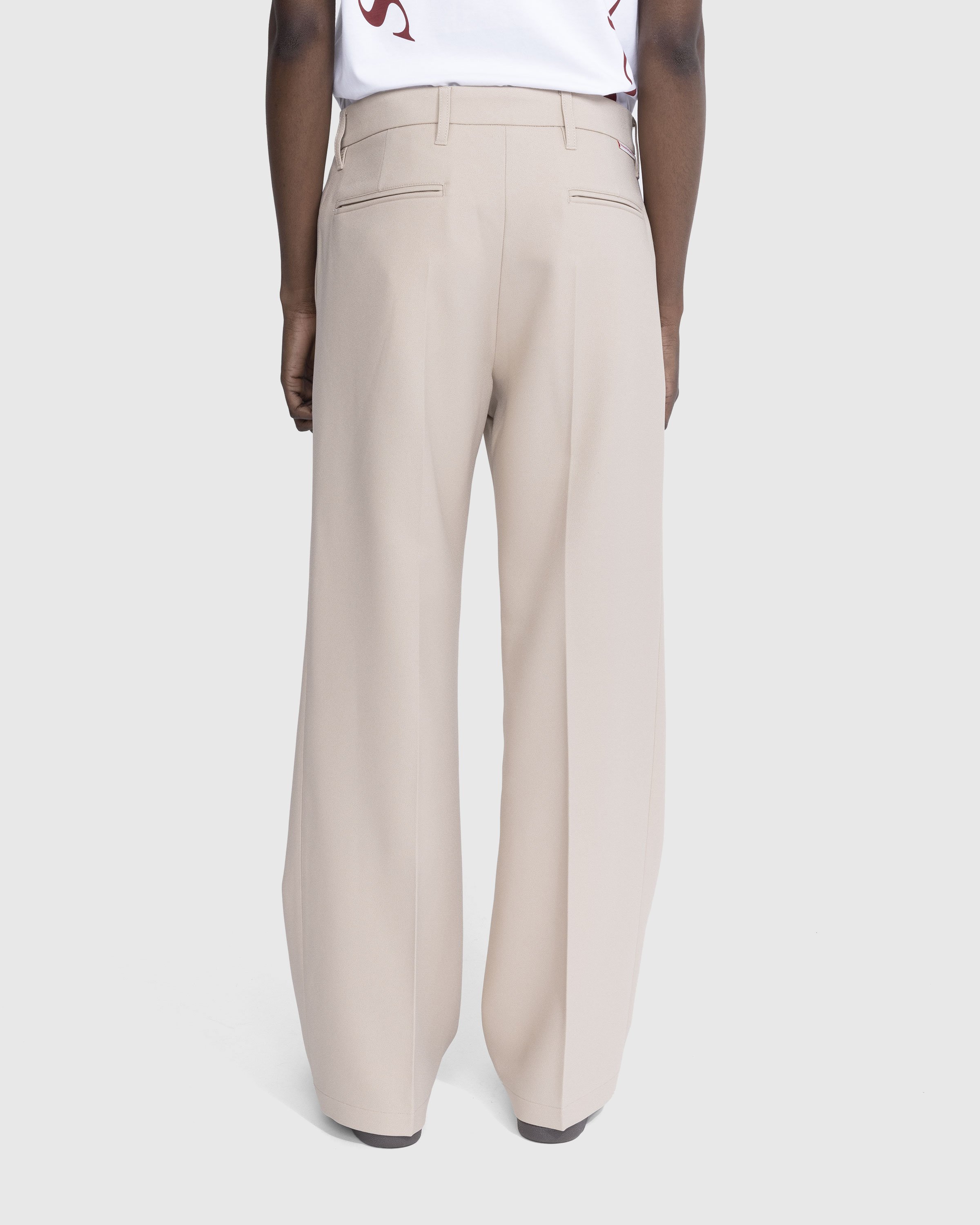 Stockholm Surfboard Club - Wide Bootcut Trousers Sand - Clothing - Beige - Image 3