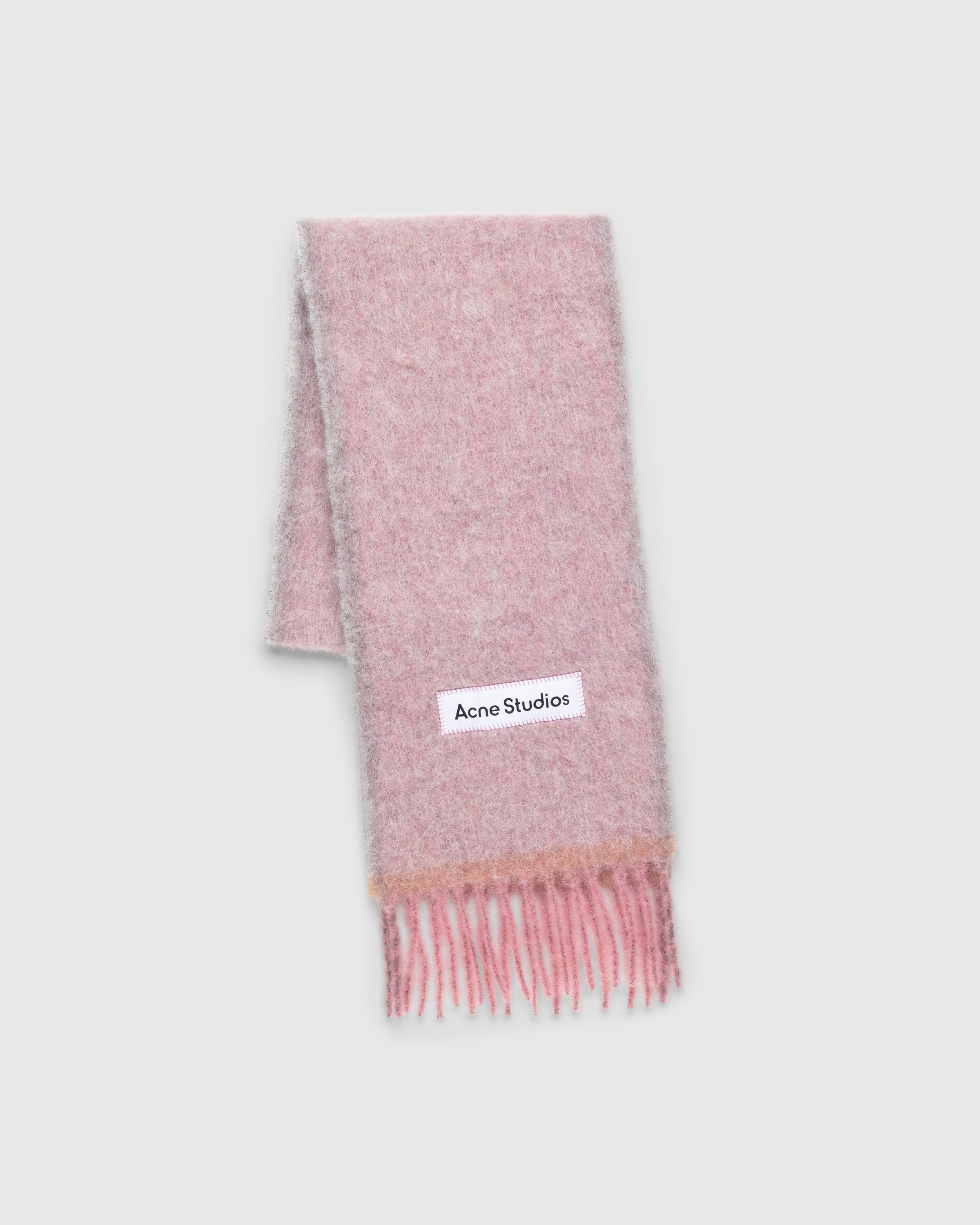 Acne Studios - Mohair Wool Fringe Scarf Lavender - Accessories - Pink - Image 2