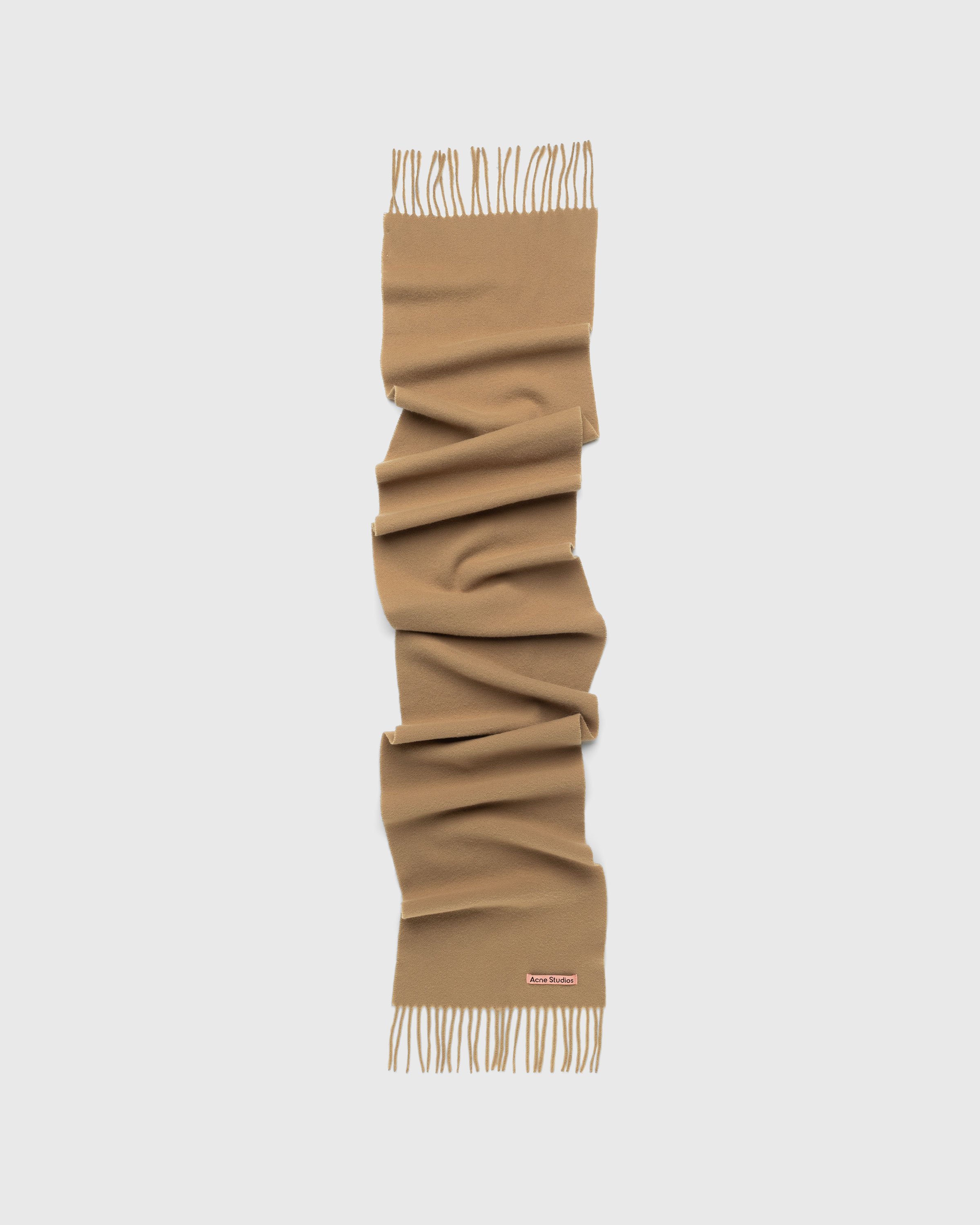 Acne Studios - Skinny Wool Scarf Oatmeal Melange - Accessories - Beige - Image 1