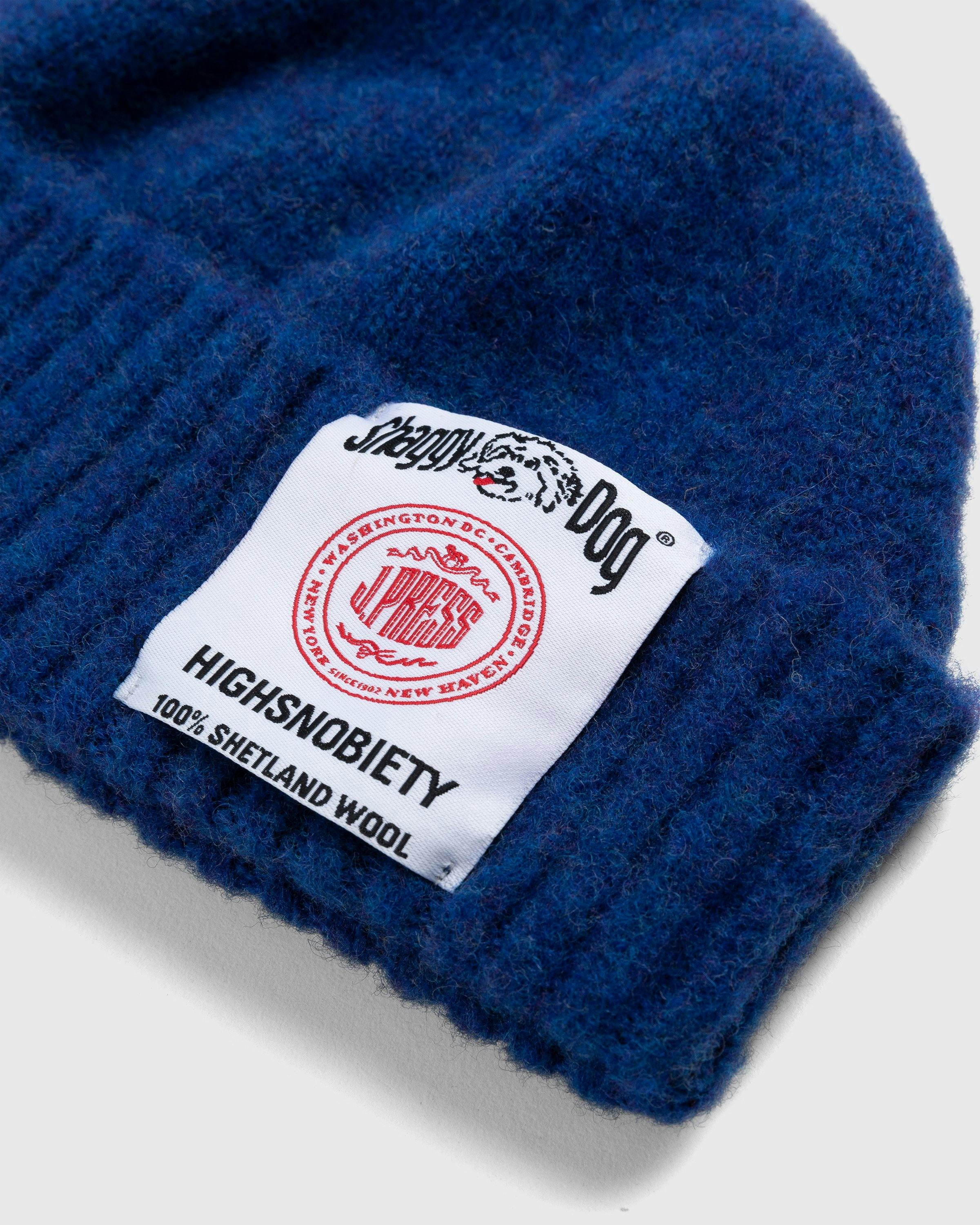 J. Press x Highsnobiety - Shaggy Dog Knit Beanie Blue - Accessories - Blue - Image 3