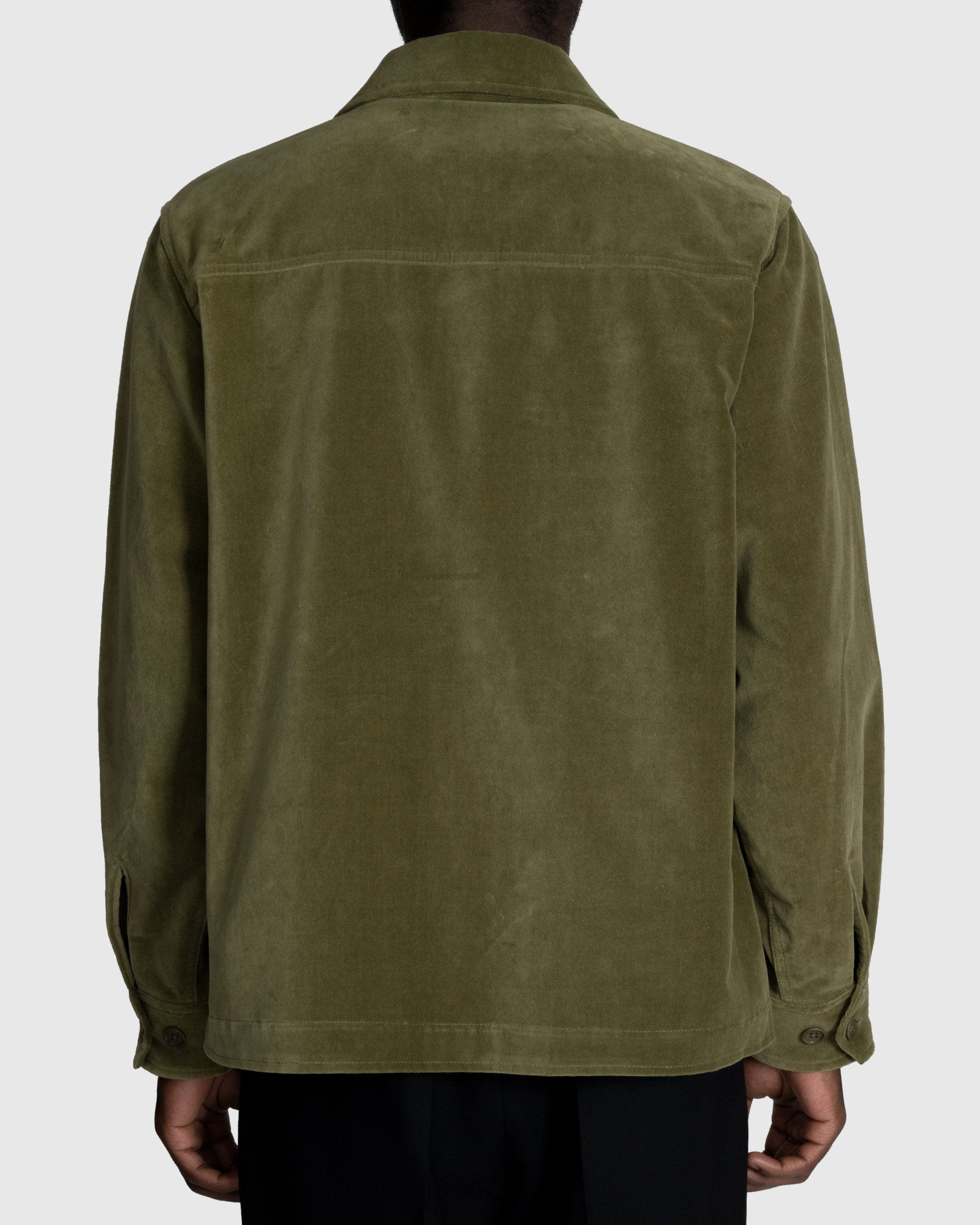 Highsnobiety - Moleskin CPO Shirt Olive - Clothing - Green - Image 6