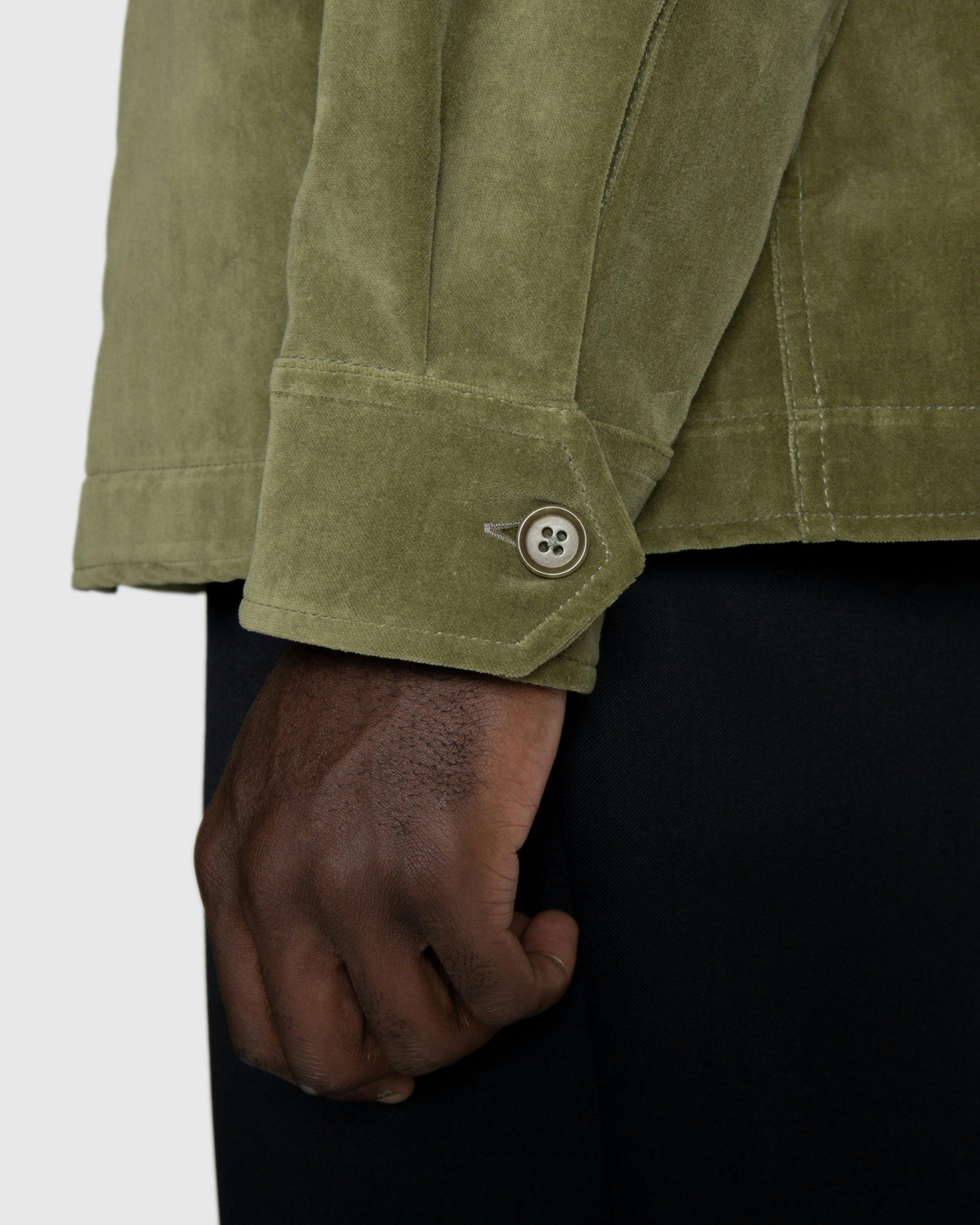 Highsnobiety - Moleskin CPO Shirt Olive - Clothing - Green - Image 7