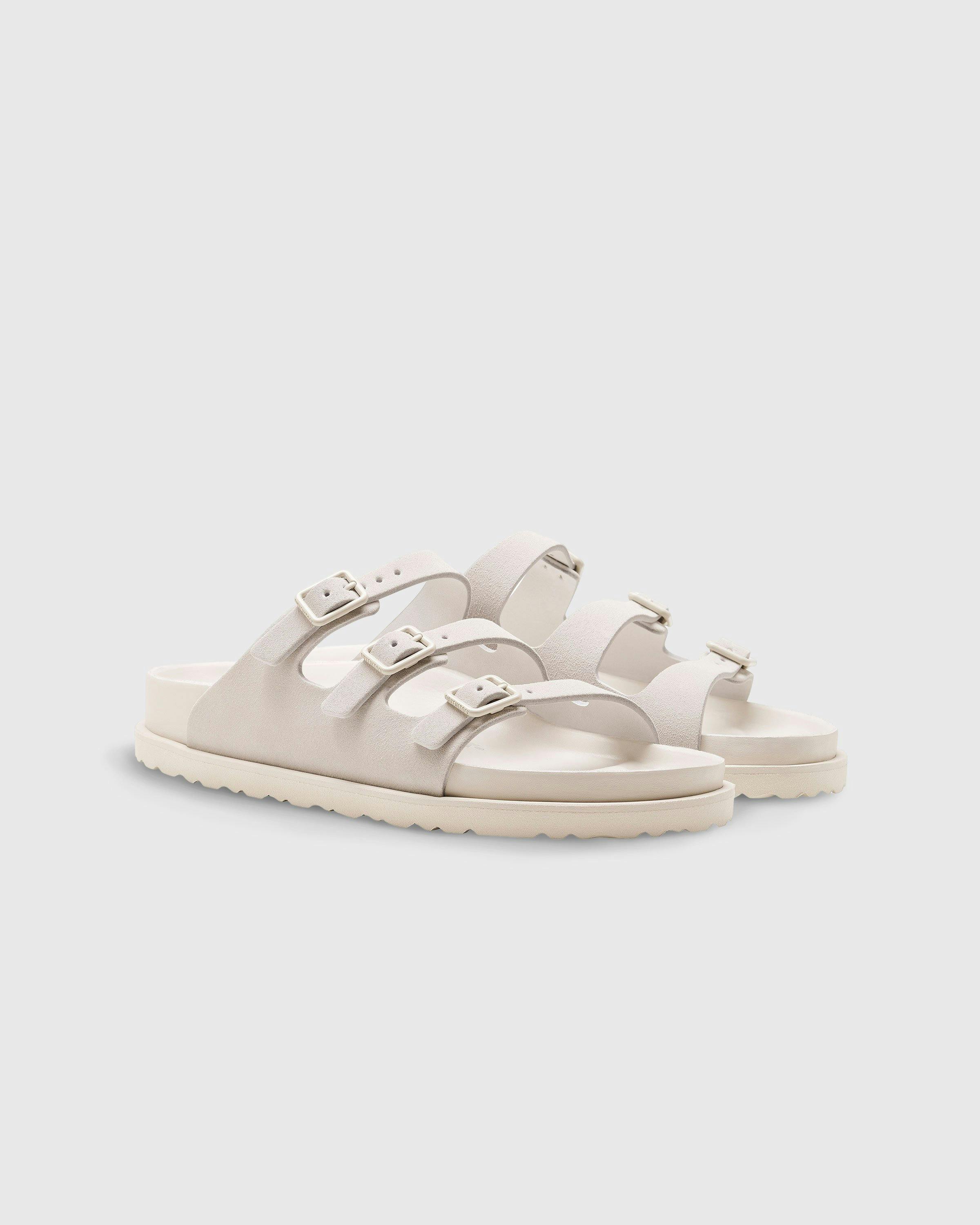 Birkenstock - Florida Suede Leather Bone - Footwear - White - Image 2