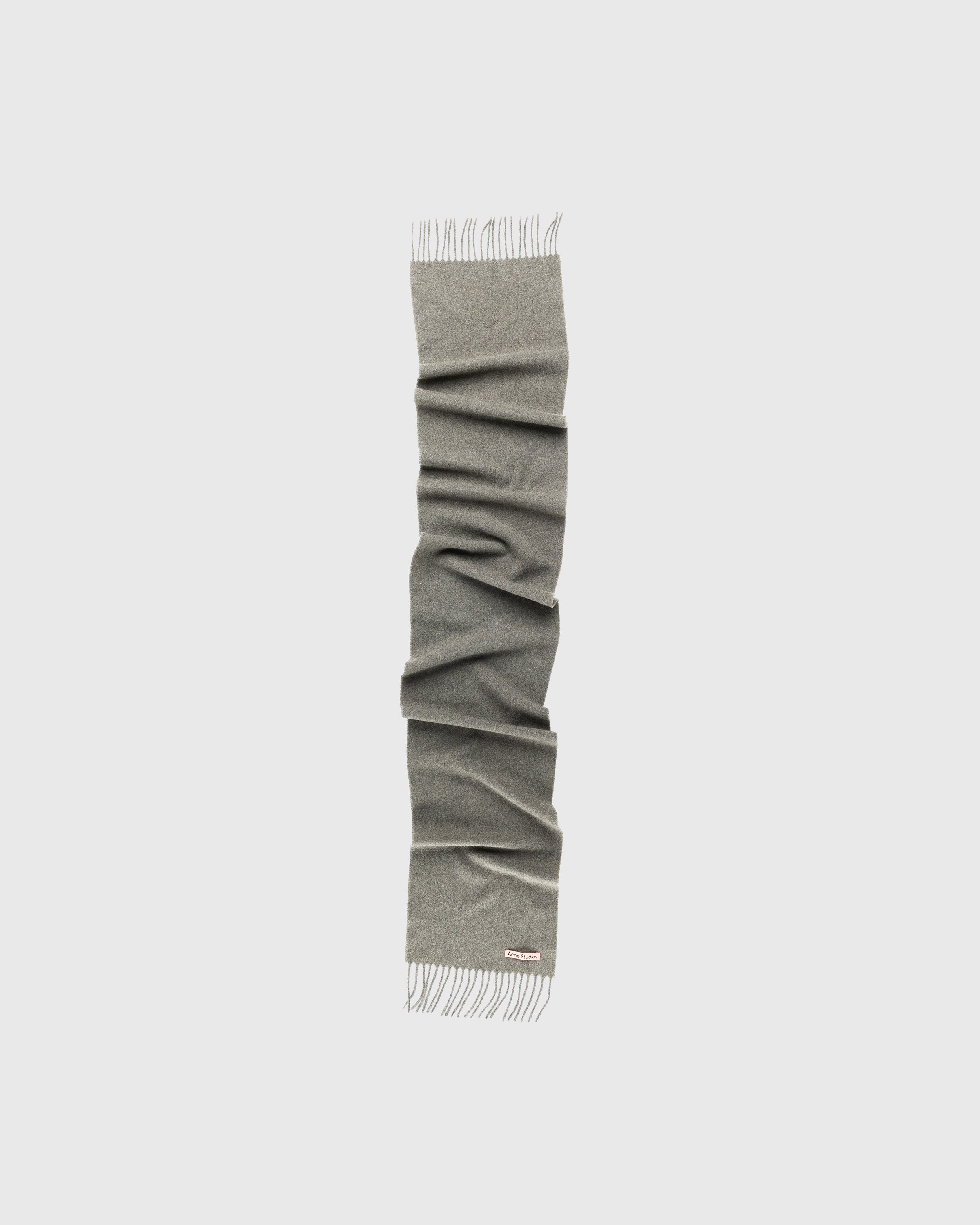 Acne Studios - Skinny Wool Scarf Green - Accessories - Green - Image 1