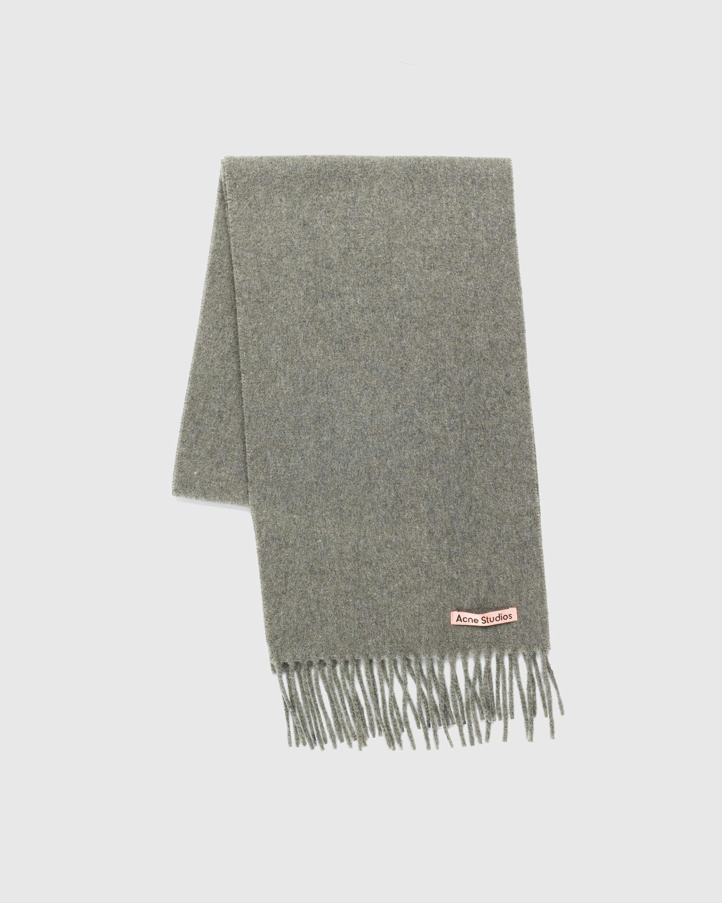 Acne Studios - Skinny Wool Scarf Green - Accessories - Green - Image 2