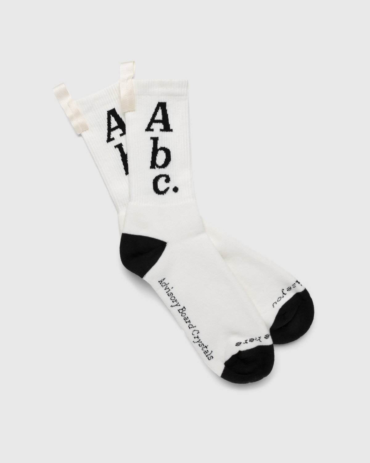 Abc. - Crew Socks Selenite/Anthracite - Accessories - White - Image 1