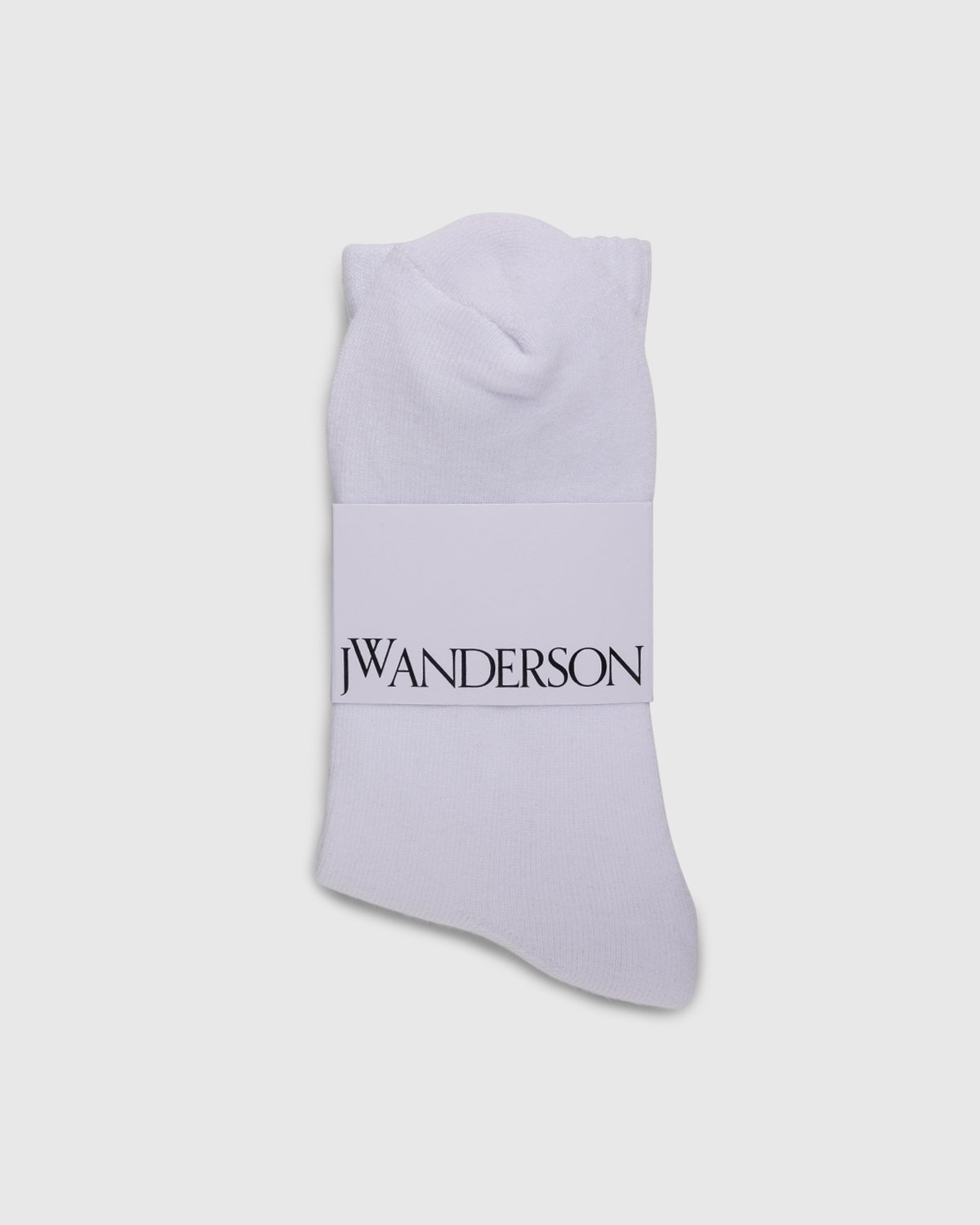 J.W. Anderson - JWA Logo Short Ankle Socks White/Black - Accessories - White - Image 2