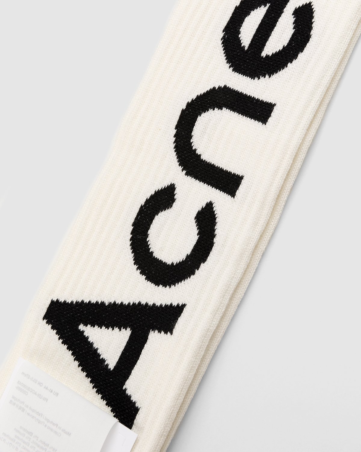 Acne Studios - Logo Socks White - Accessories - White - Image 3