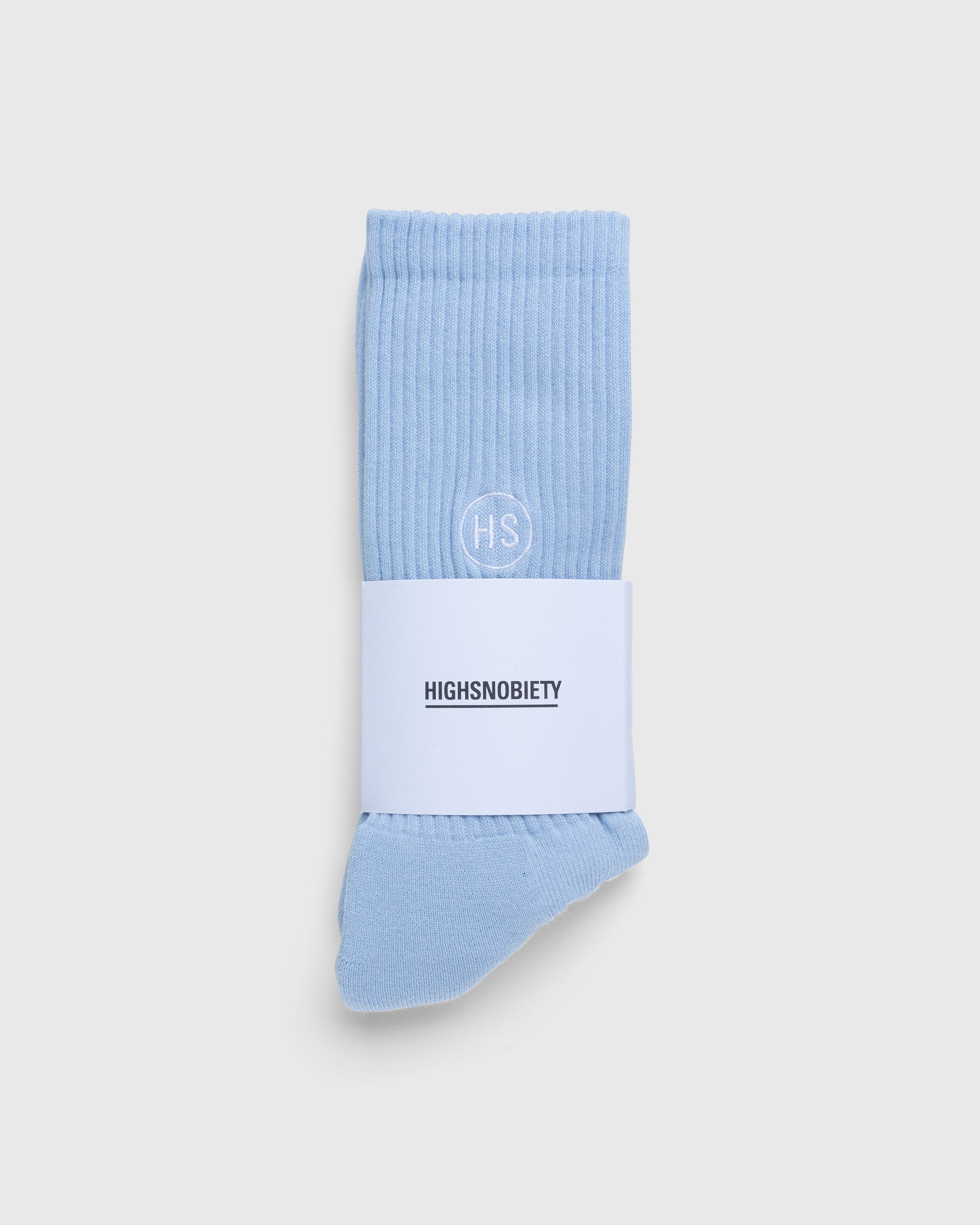 Highsnobiety - Logo Socks Blue - Accessories - Blue - Image 1