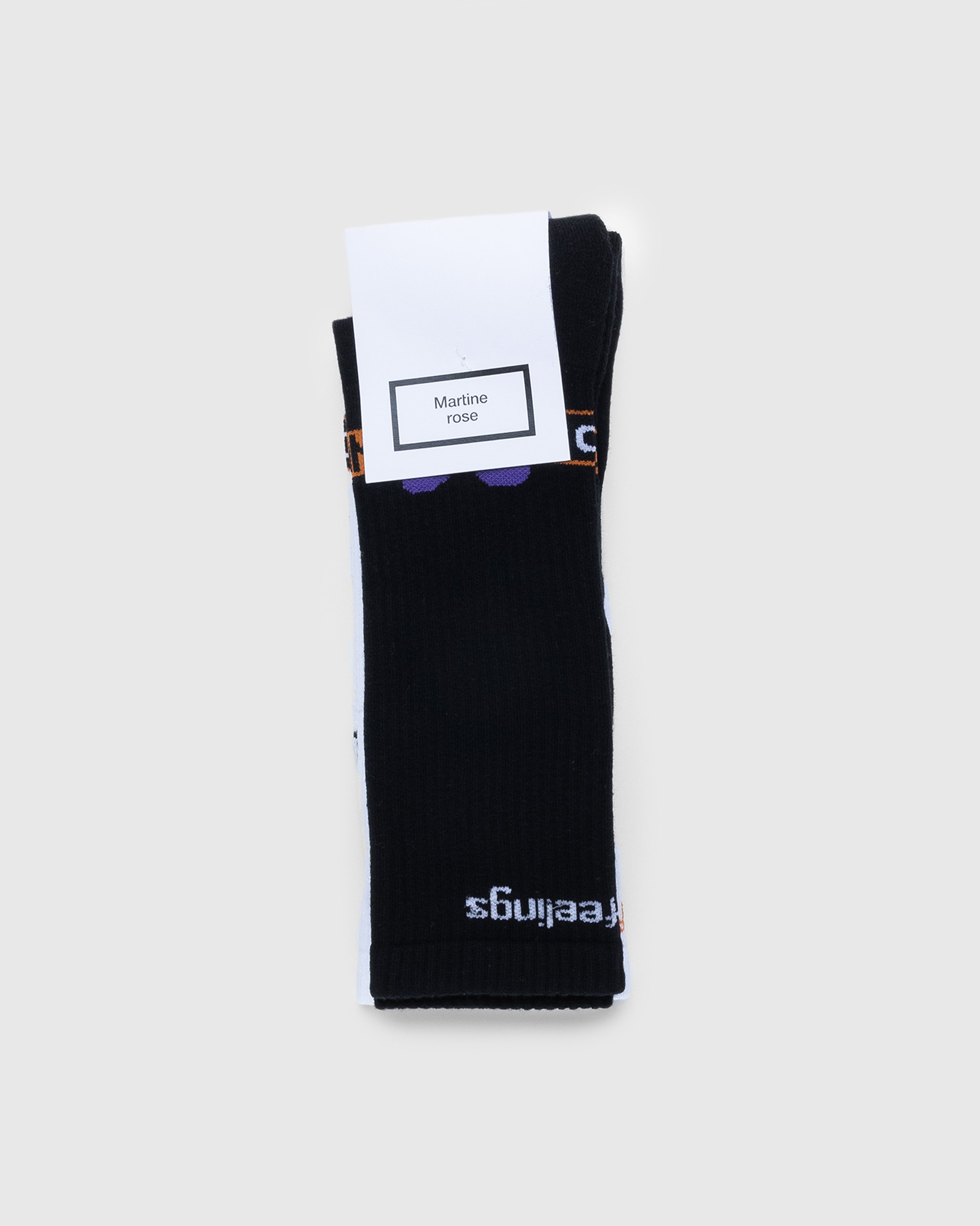 Martine Rose - Graphic Socks Multipack Black/White - Accessories - Black - Image 1
