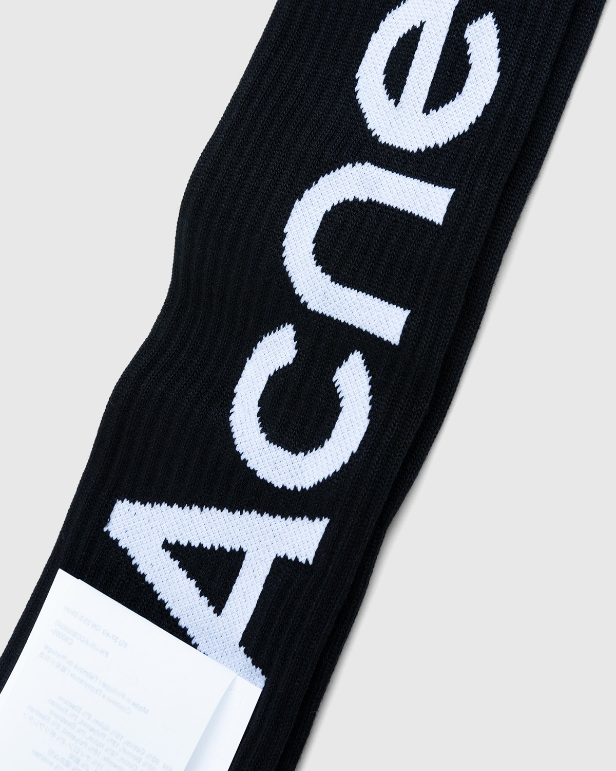 Acne Studios - Logo Socks Black - Accessories - Black - Image 3