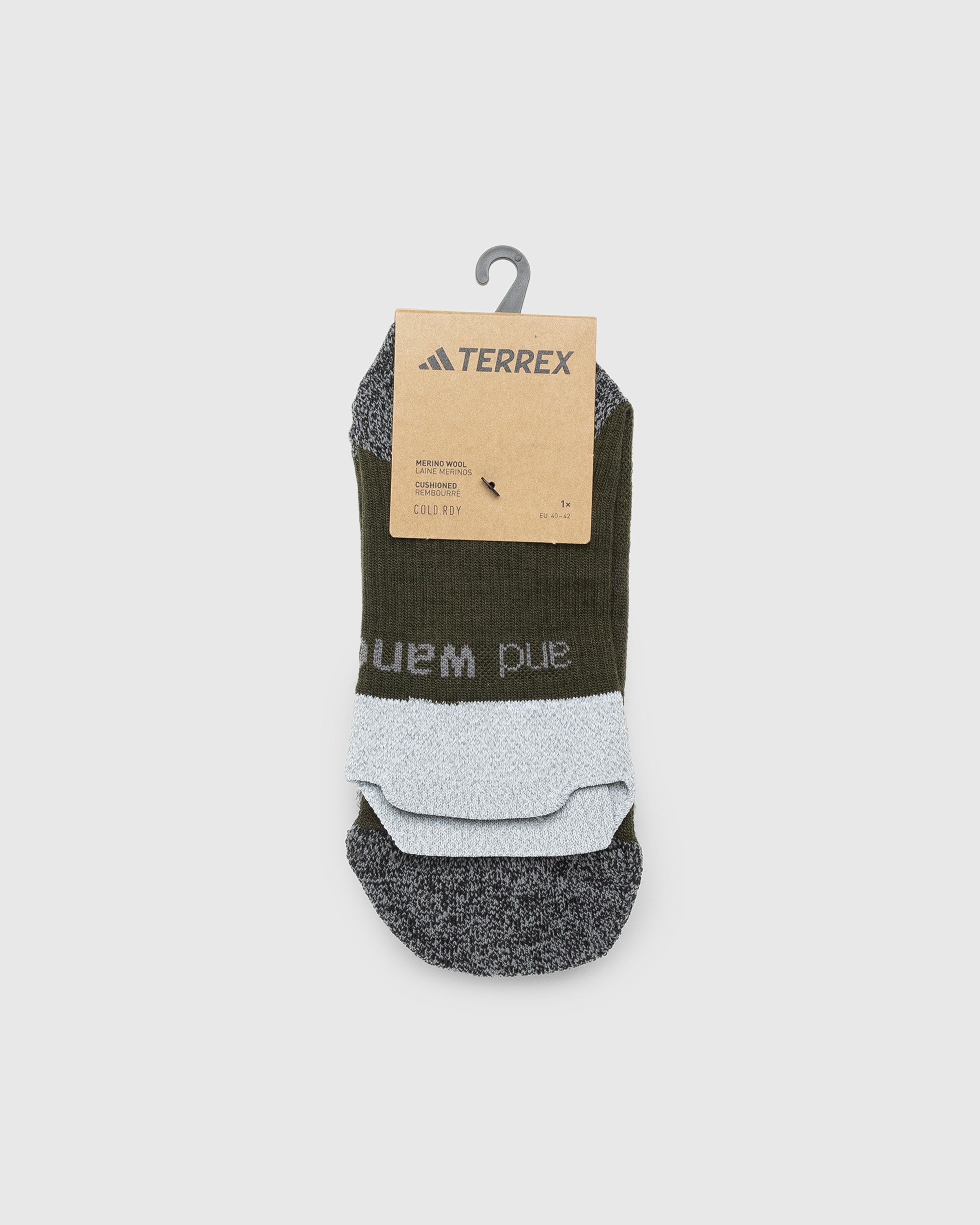adidas Terrex x And Wander - COLD.RDY Wool Crew Socks Grey - Accessories - Grey - Image 2