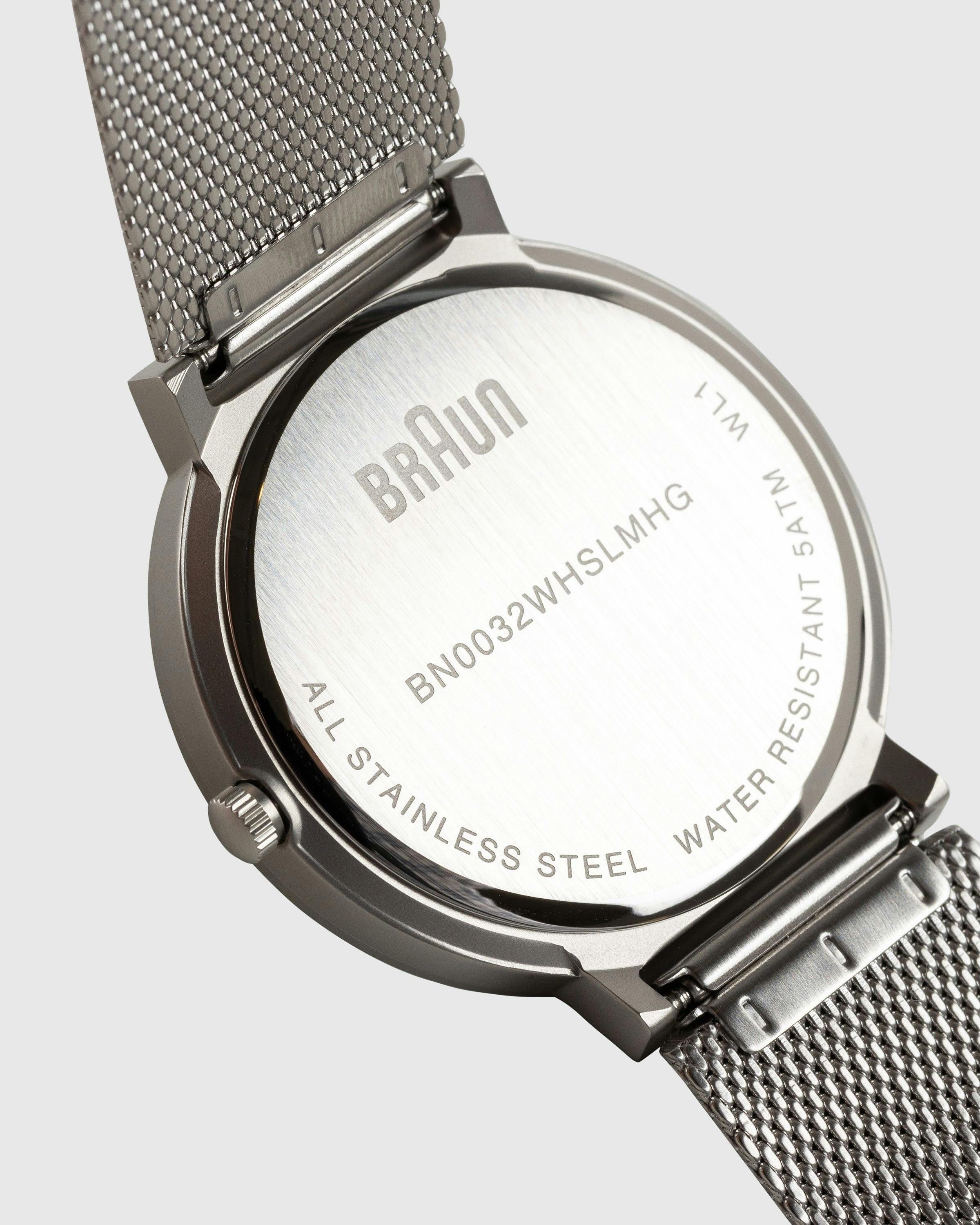 BRAUN - Gents BN0032 Classic Watch Mesh Strap - Accessories - Silver - Image 3