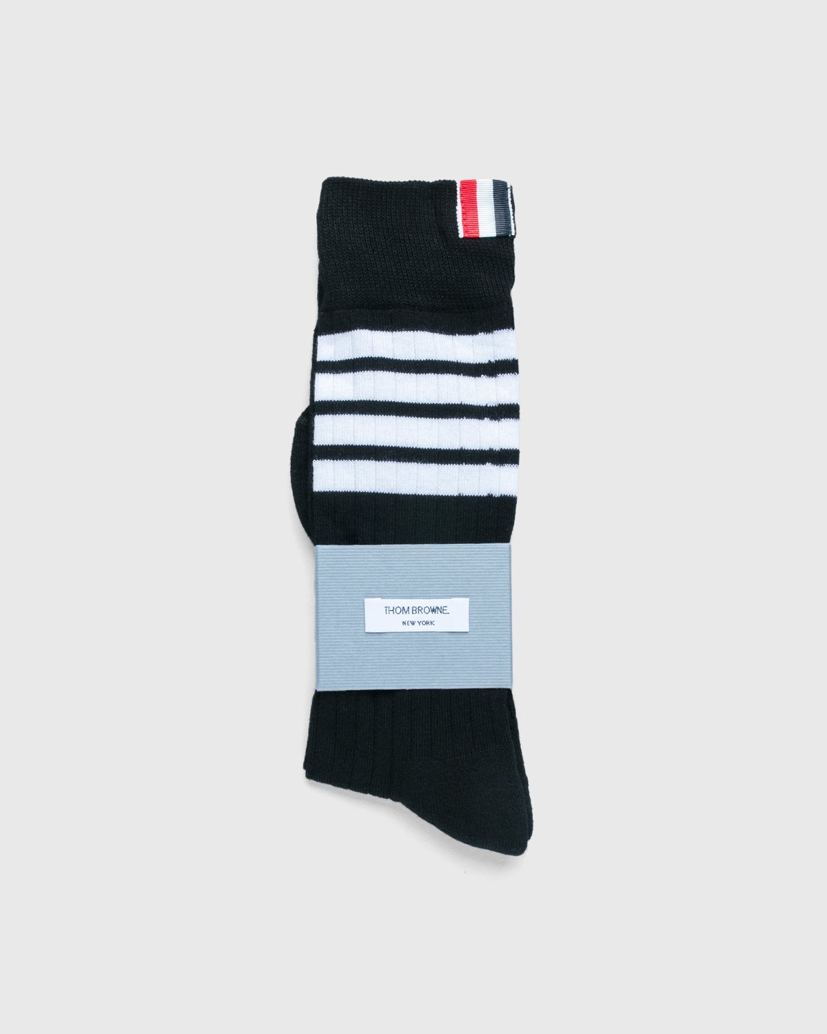 Thom Browne x Highsnobiety - Men's Mid-Calf Socks Grey - Accessories - Grey - Image 1